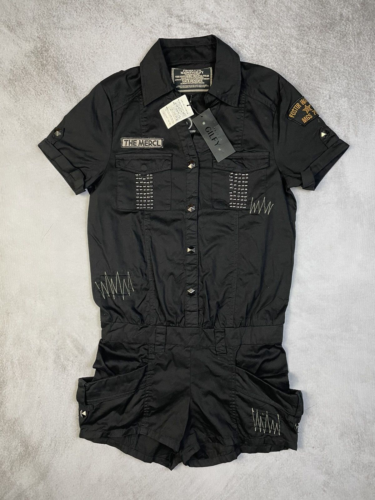 Japanese Brand 2000s Maison Gilfy Punk Seditionaries Romper Size 28" / US 6 / IT 42 - 1 Thumbnail