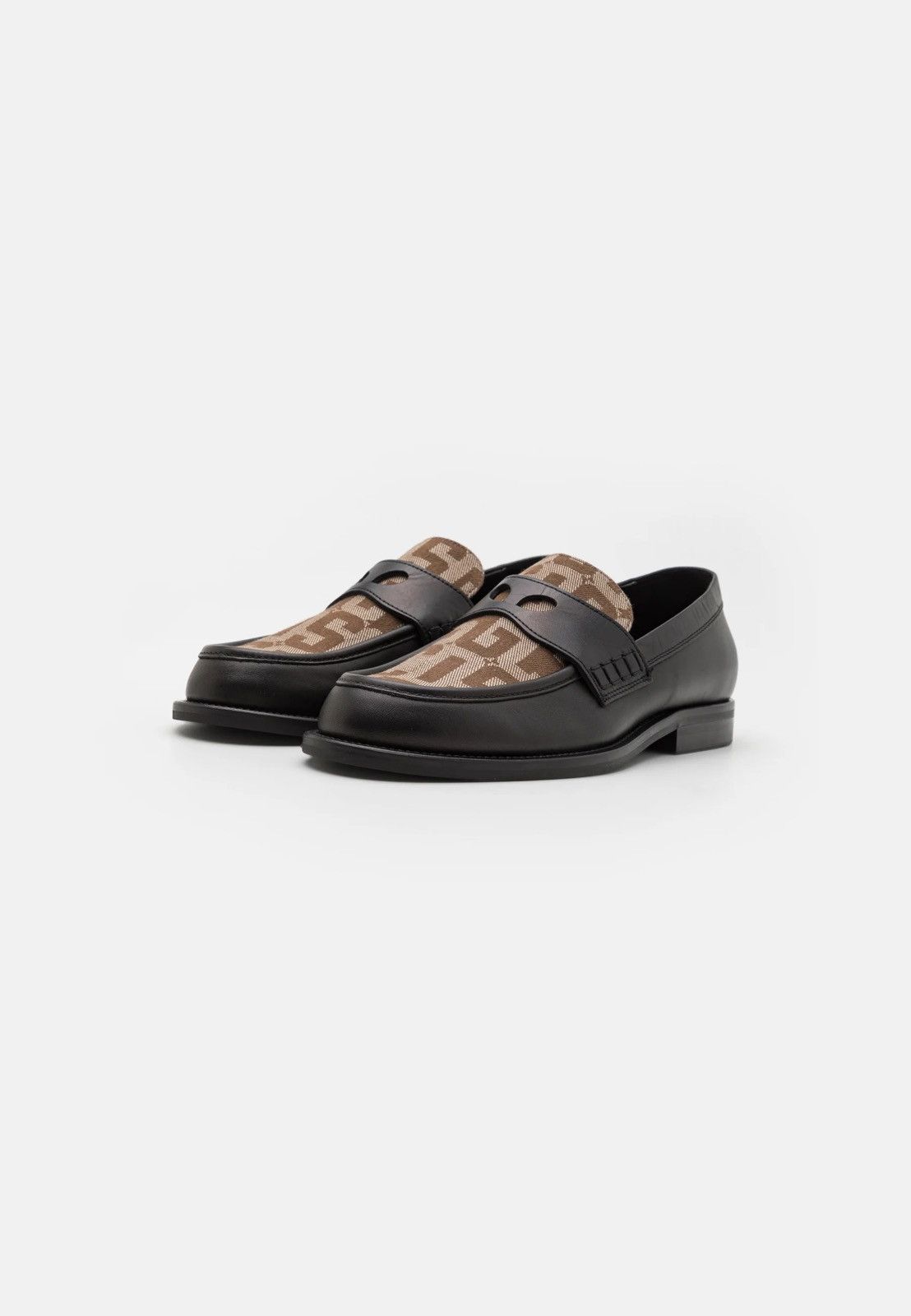 GCDS !DS! SS24 GCDS Wirdo Monogram Black Brown Loafers Size US 12 / EU 45 - 1 Thumbnail