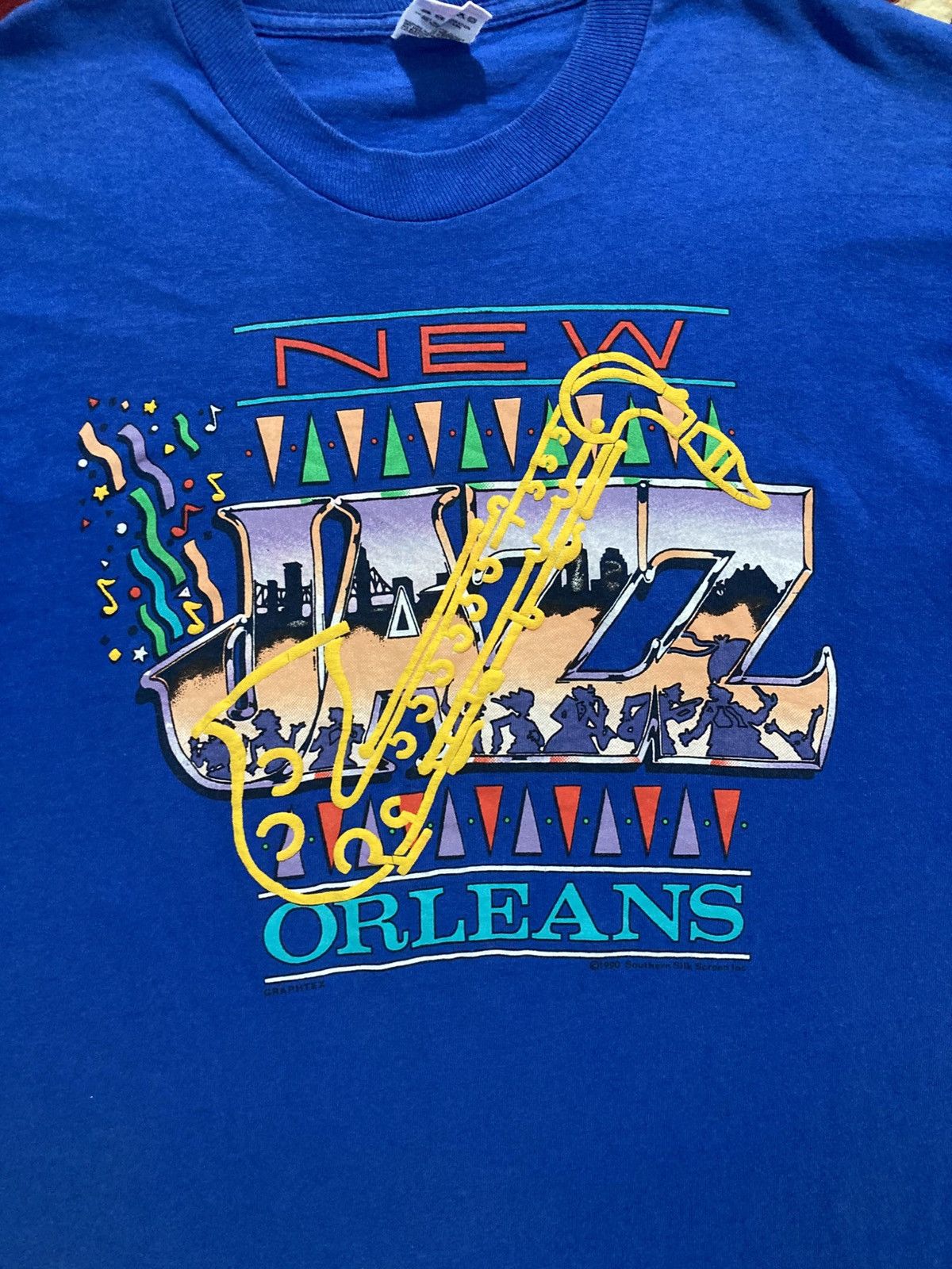 Vintage Vintage 1990 Jazz Newe Orleans Size US L / EU 52-54 / 3 - 2 Thumbnail