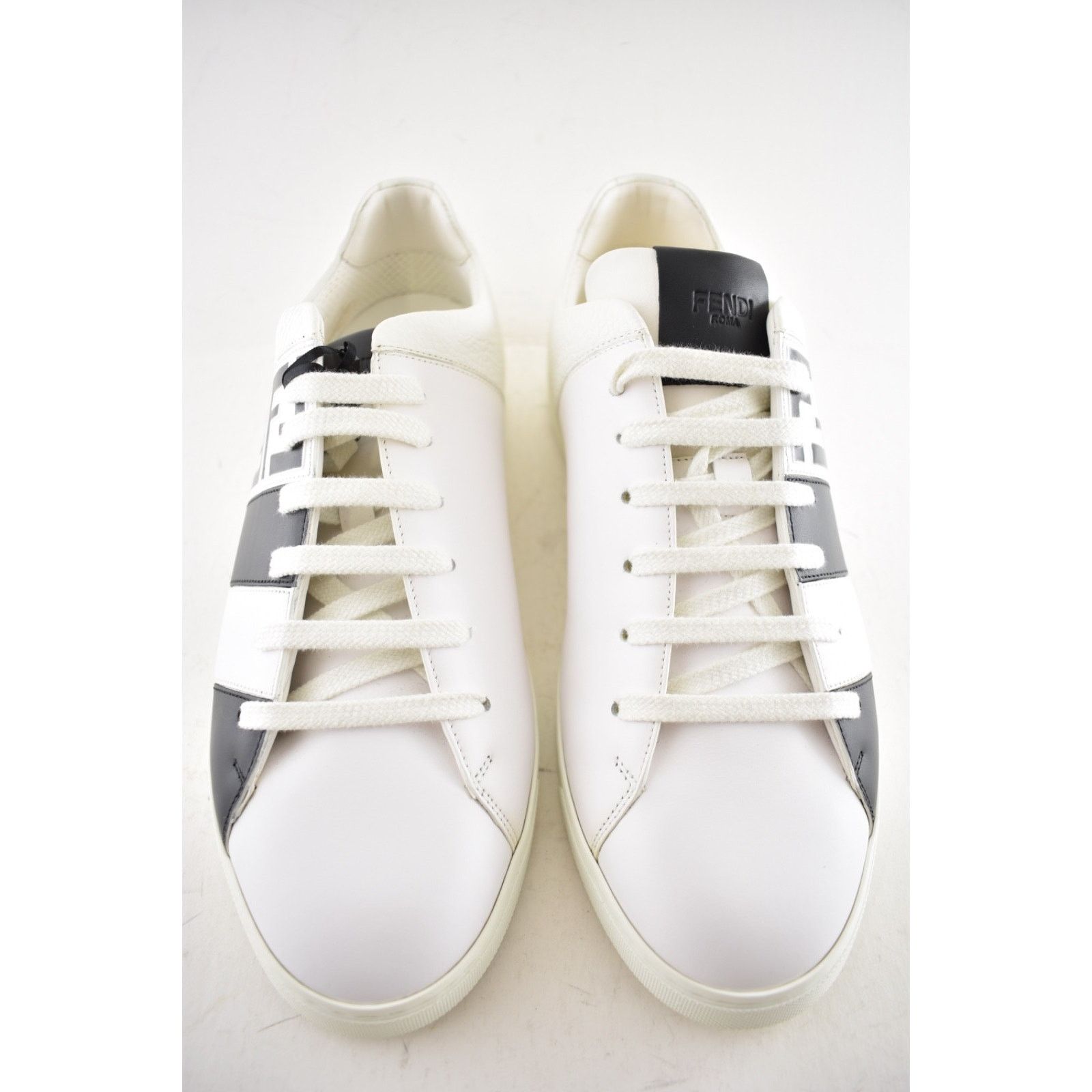 Fendi Fendi Mens Black White FF Monogram Low Trainer Sneaker US 10 Size US 10 / EU 43 - 8 Thumbnail