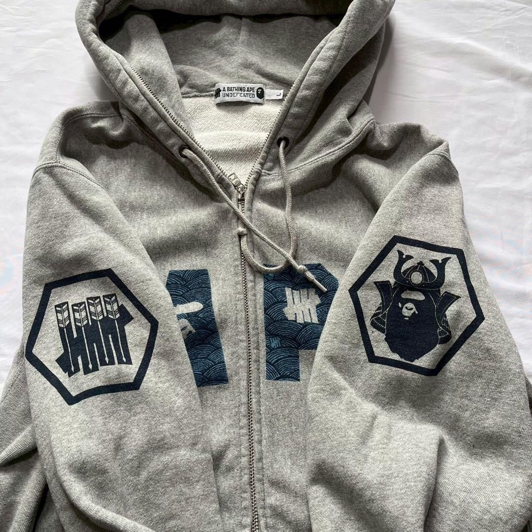 Bape × Undefeated 2012 A/W A Bathing Ape x Undefeated zip up hoodie Size US L / EU 52-54 / 3 - 3 Thumbnail
