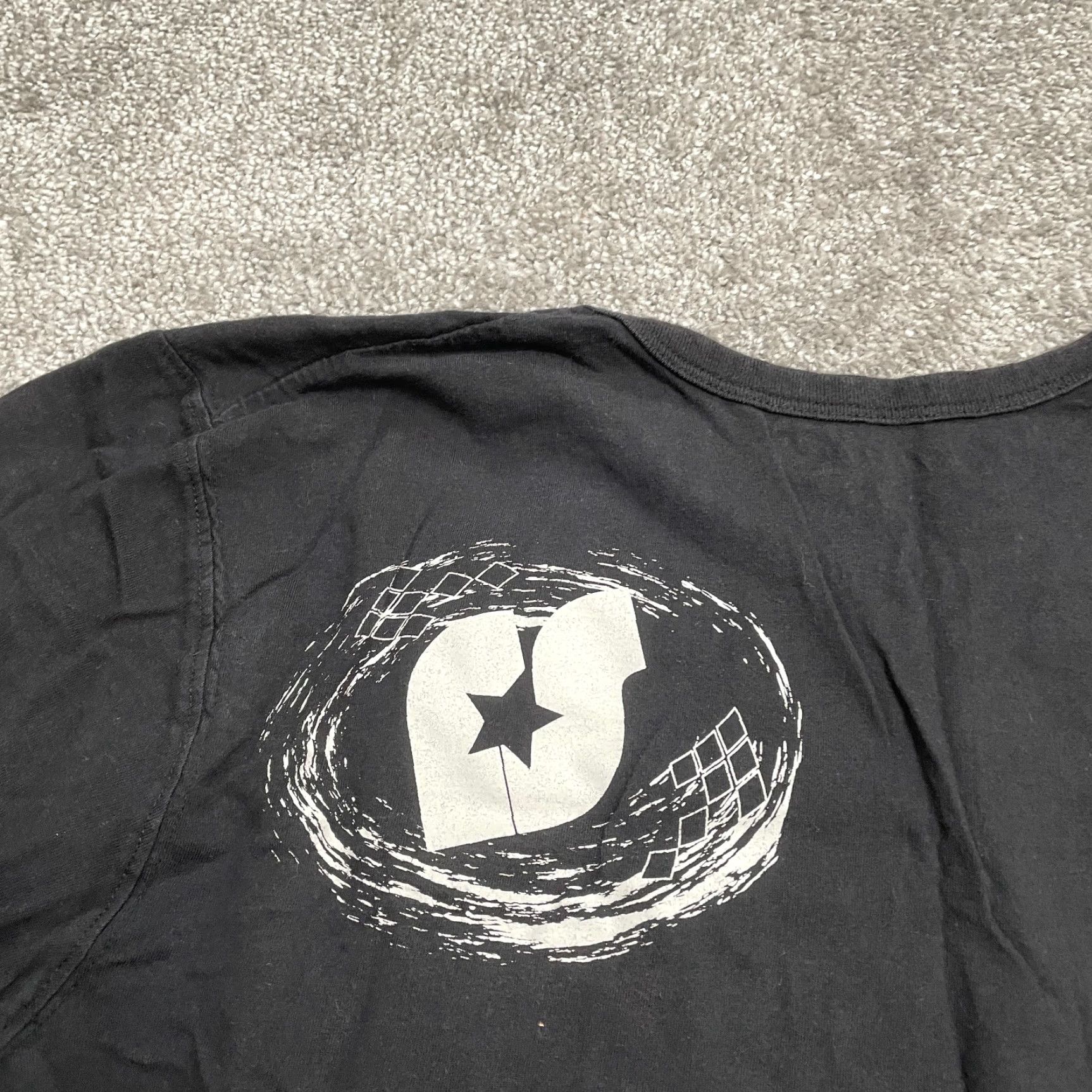 Vintage VINTAGE Ridestar Black T-Shirt Womens XL Crew Neck Short Sleeve Cotton Graphic Print 90s Punk Retro Rock Casual Tee Size XL / US 12-14 / IT 48-50 - 4 Thumbnail