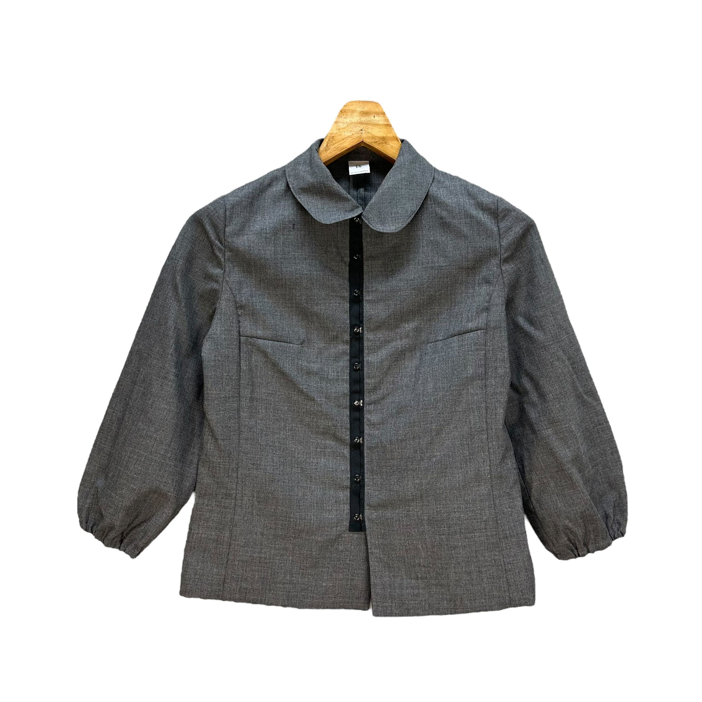 Sunao Kuwahara I.S. SUNAO KUAWAHARA Snap Button Shirt Jacket #A65-1558 Size M / US 6-8 / IT 42-44 - 1 Thumbnail