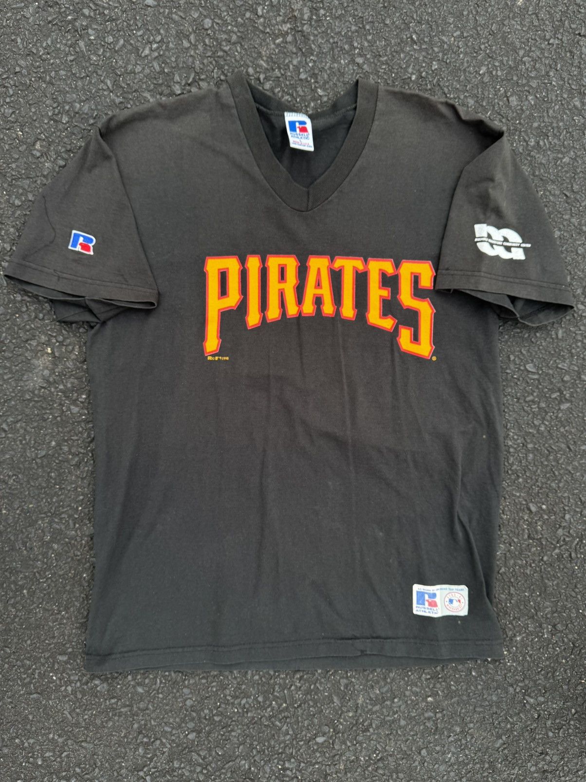 MLB × Russell Athletic × Vintage 1998 Pittsburgh Pirates Russell Vintage 90’s Baseball Jersey Size US L / EU 52-54 / 3 - 6 Thumbnail