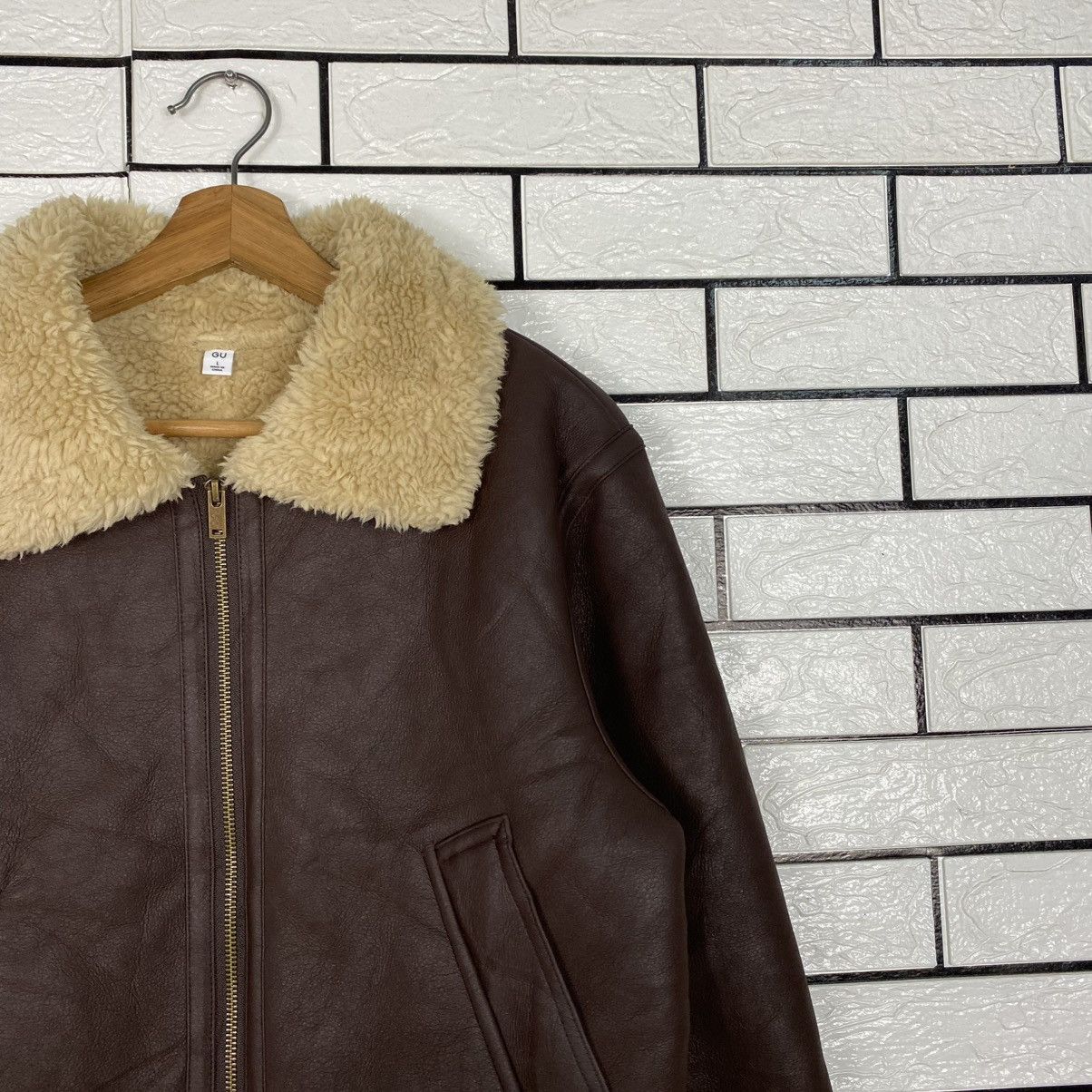 Japanese Brand 🔥VTG SOFT LEATHER JACKET SHEARLING BLANKET GU ISSEY MIYAKE Size US L / EU 52-54 / 3 - 6 Thumbnail