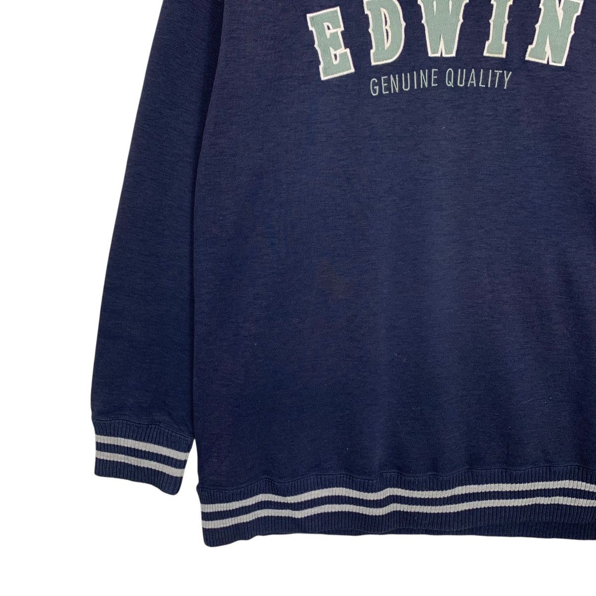 Edwin Vintage 90’s EDWIN Big Logo Crewneck Sweatshirt #3575-C163 Size US M / EU 48-50 / 2 - 6 Thumbnail