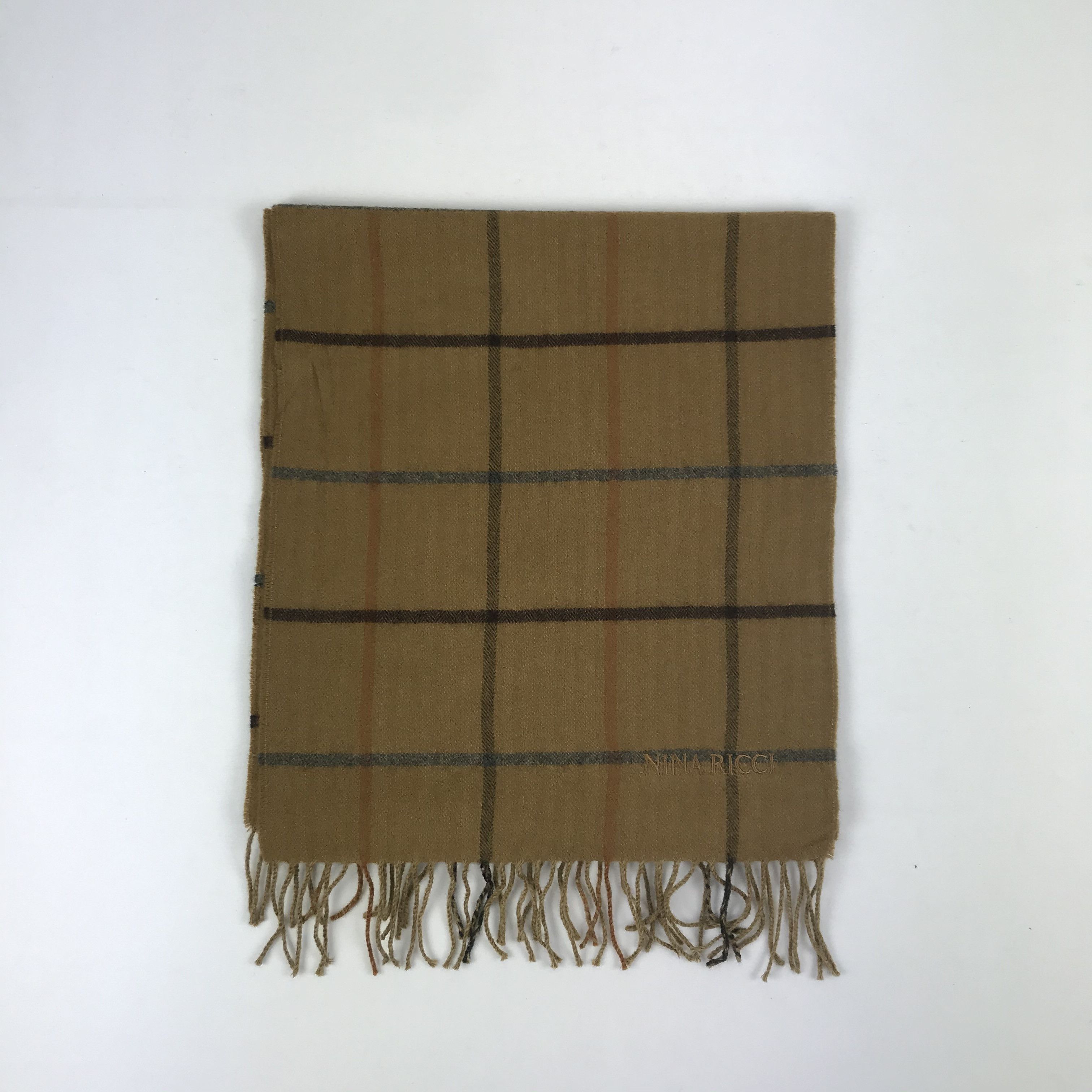 Nina Ricci Vintage Nina Ricci Scarf Muffler Wool Cashmere Scarves Size ONE SIZE - 2 Thumbnail