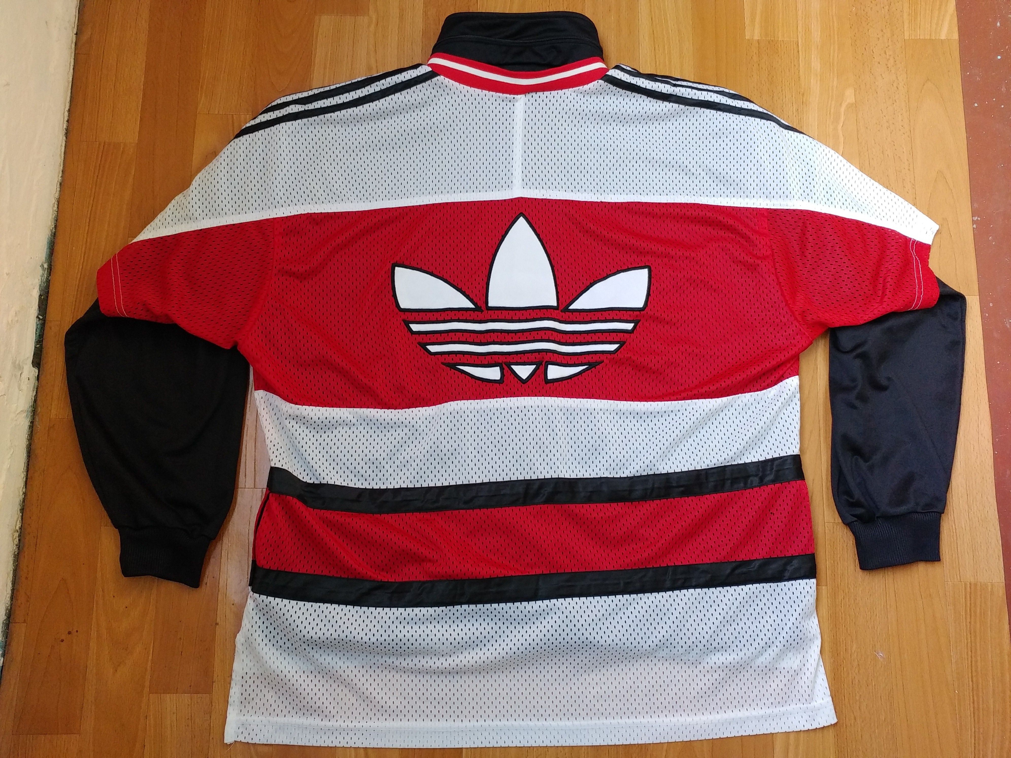 Adidas × Vintage ADIDAS jacket, vintage track top 90s hip hop Run DMC size L Size US L / EU 52-54 / 3 - 1 Thumbnail