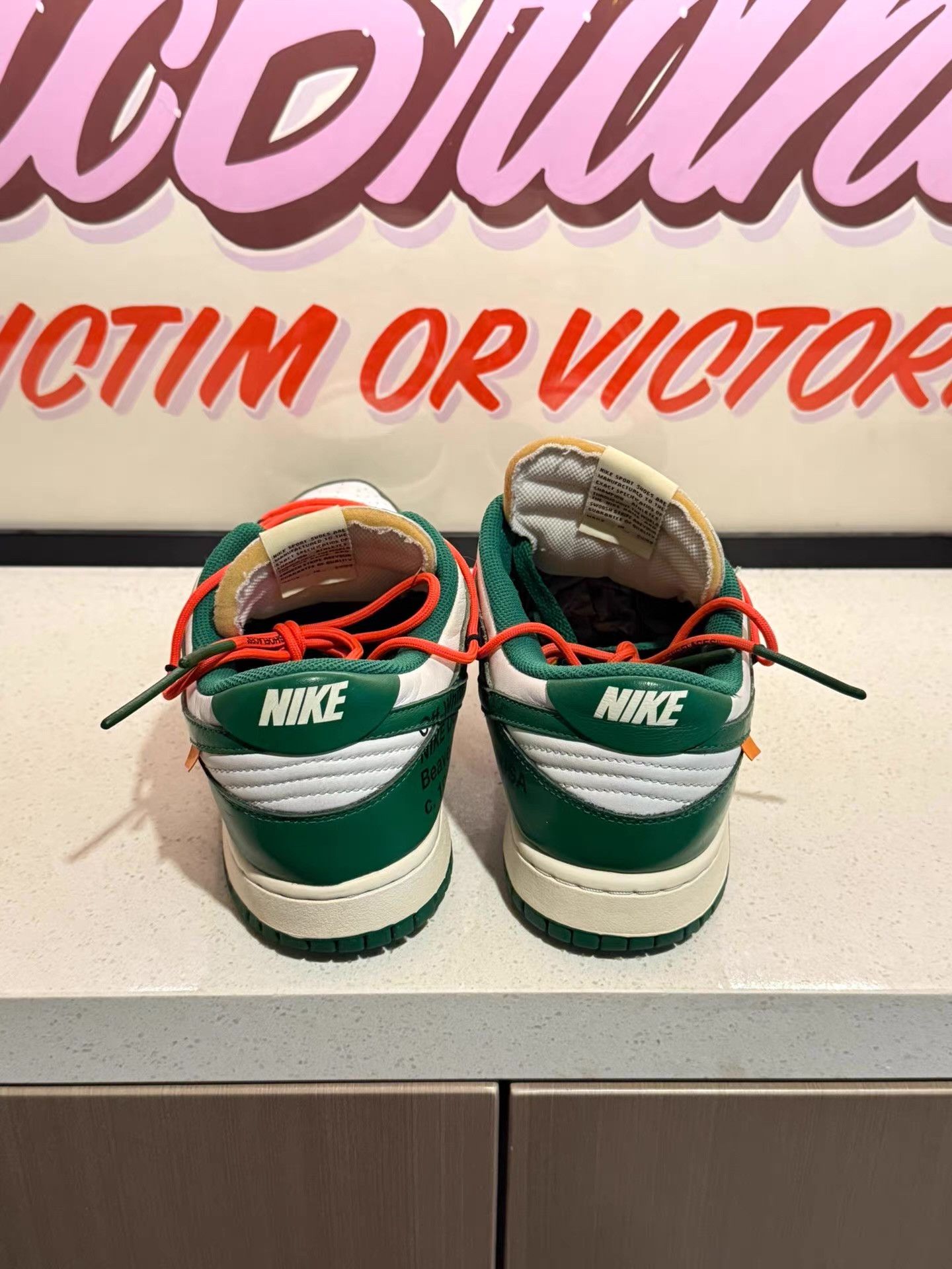 Off-White OFF-WHITE x Nike Dunk leather low-top sneakers Ｑ20 Size US 10 / EU 43 - 4 Thumbnail