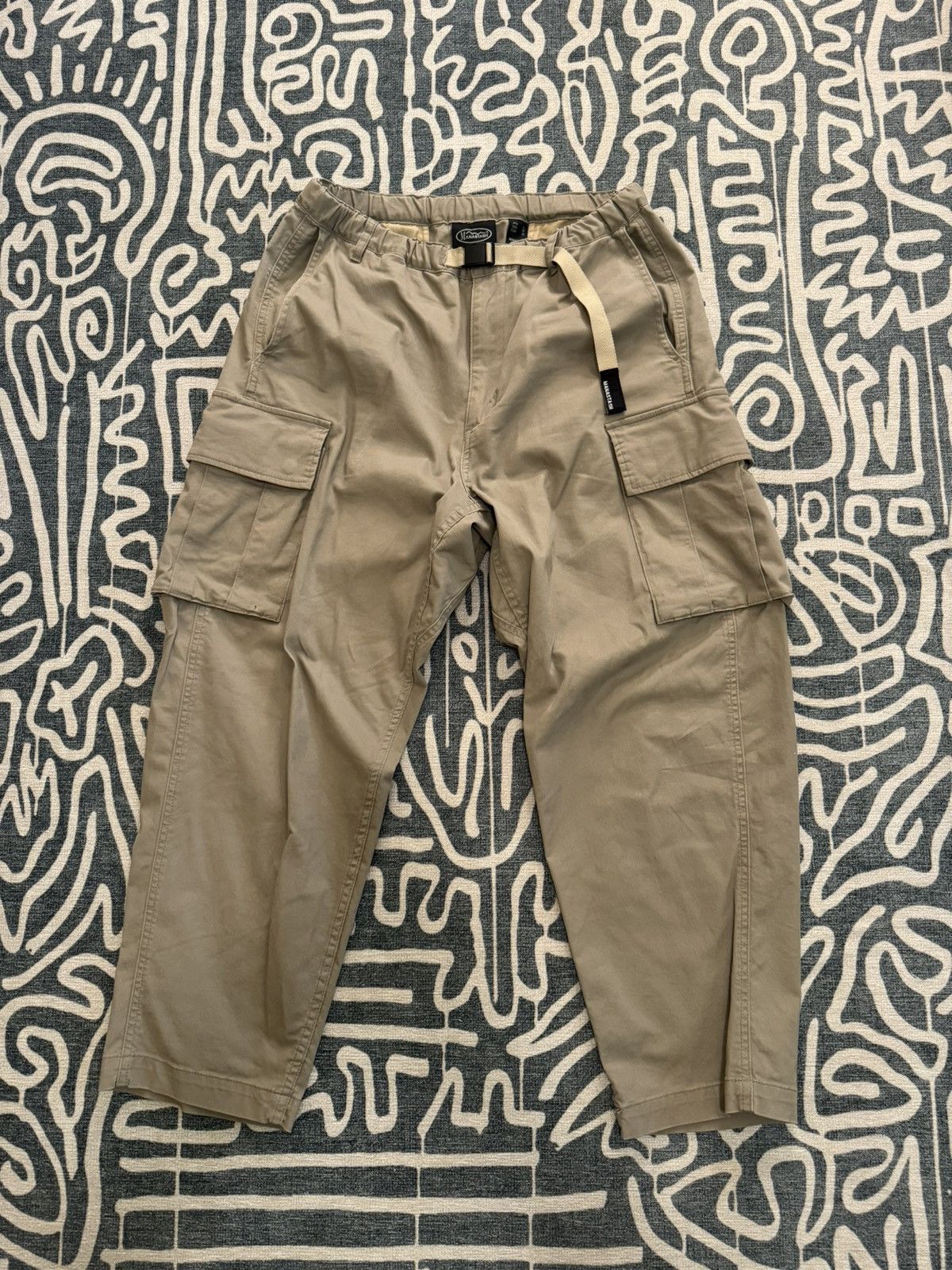 image of Manastash Flex Cargo Pants (L/grey) in Brown, Men's (Size 33)