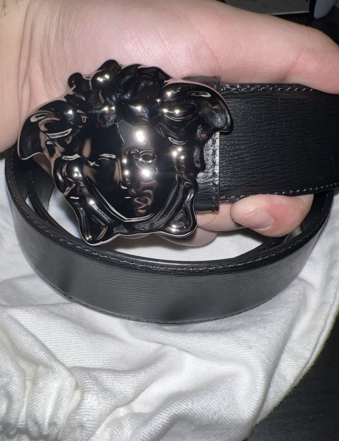 Versace Versace Medusa Belt Size 38 - 2 Thumbnail