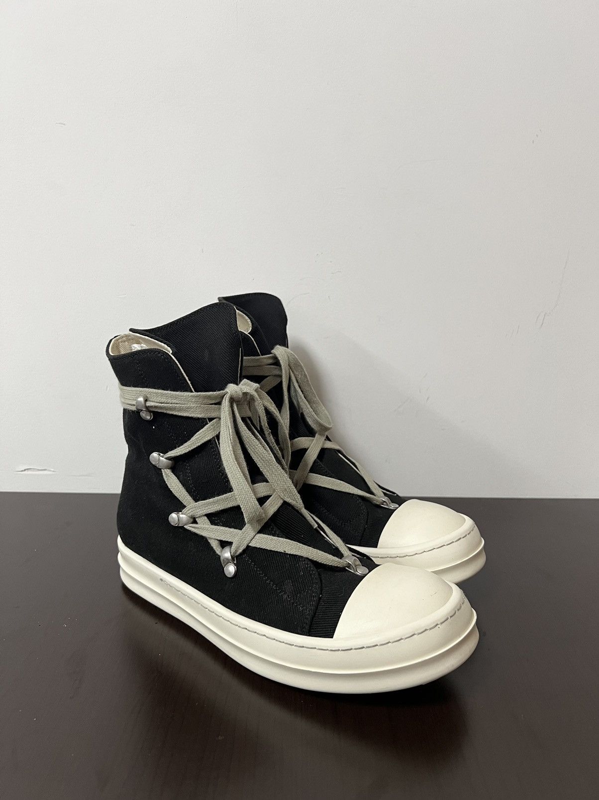 Rick Owens Drkshdw Rick owens drkshdw hexagram ramones high top sneakers sz 37 Size US 7 / IT 37 - 5 Thumbnail