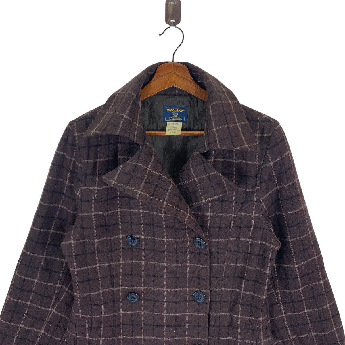Woolrich Woolen Mills VINTAGE WOMEN WOOLRICH DOUBLE COLLOR JACKET Size L / US 10 / IT 46 - 4 Thumbnail