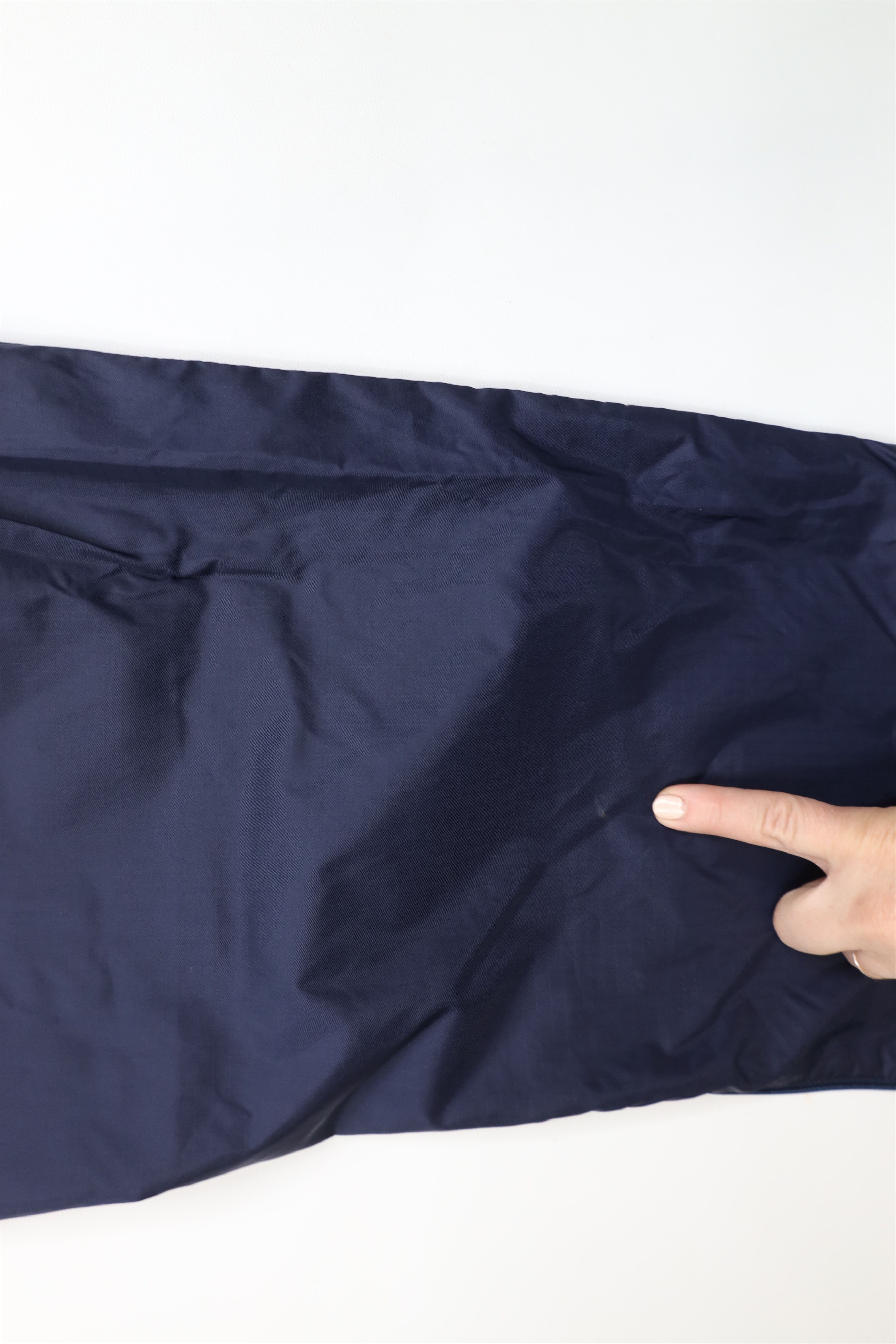 Nike × Vintage Vintage 90s Y2K Nike Mini Swoosh Wide Leg Windbreaker Pants Size US 34 / EU 50 - 13 Thumbnail