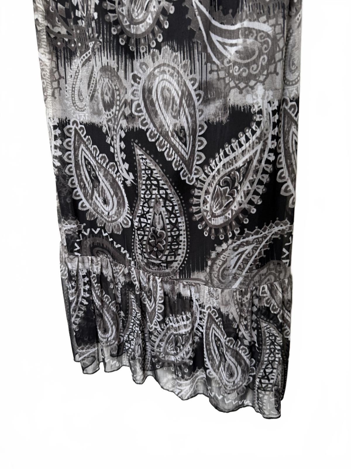Designer Y2K Paisley Soft Grunge Sleeveless Long Maxi Dress Size L / US 10 / IT 46 - 2 Thumbnail