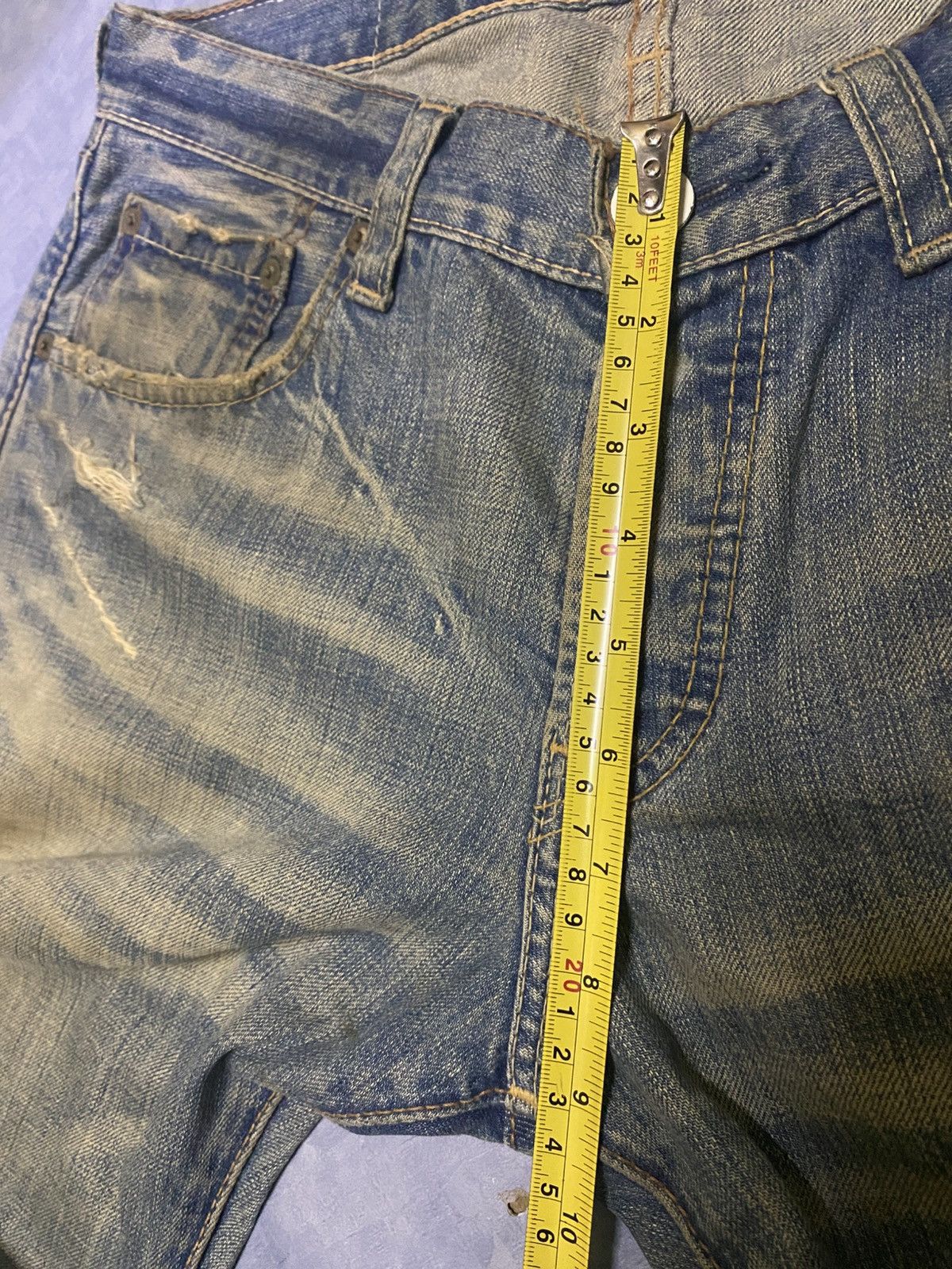 Levi's Vintage Levis Grunge Style Distressed Repair Loose Jeans Size US 32 / EU 48 - 21 Thumbnail