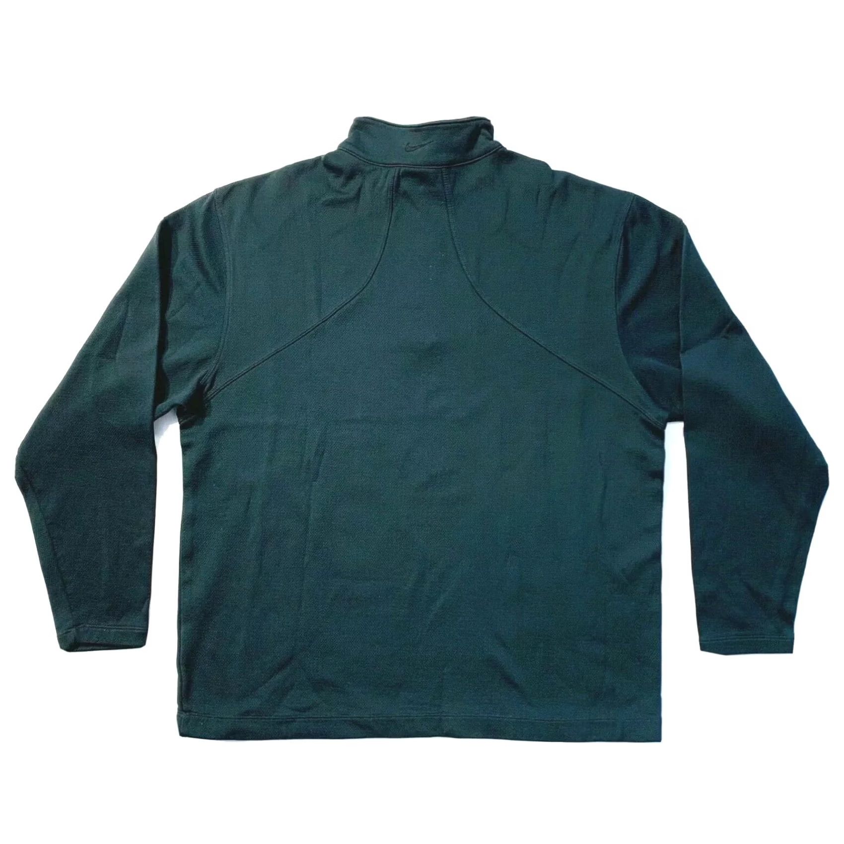 Nike Nike Golf 1/2 Zip Pullover Sweatshirt Dark Green XL Mens Sweatshirt Breathable Cotton Blend Zipper Swoosh Logo NWOT Golf Athleisure All Seasons Size US XL / EU 56 / 4 - 4 Thumbnail