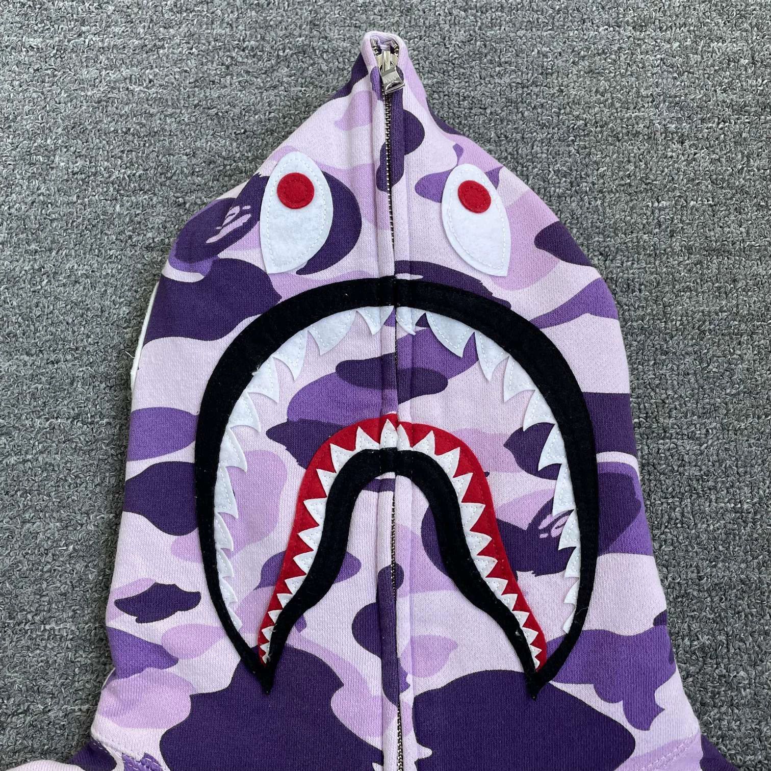 Other BAPE Shark Camo Zip Hoodie Unisex Pink Purple M Size US M / EU 48-50 / 2 - 4 Thumbnail