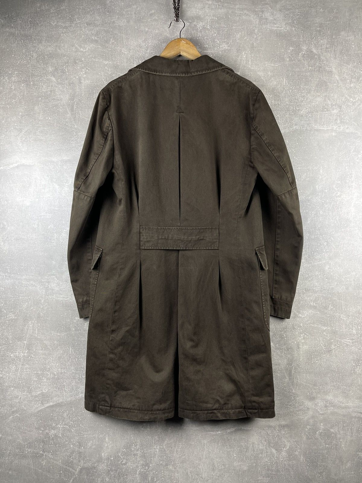 Boglioli Boglioli Military Double Breasted Cotton Coat Brown Size US M / EU 48-50 / 2 - 6 Thumbnail