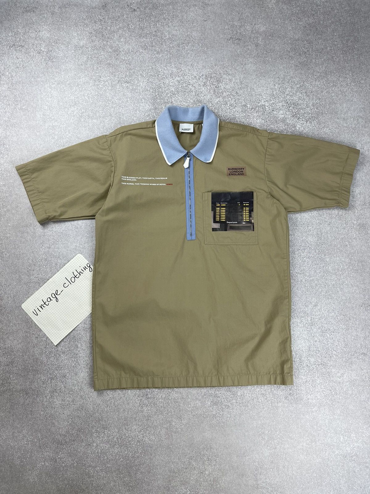 Burberry Burberry Short Sleeve Montage Print Cotton Shirt Size US XS / EU 42 / 0 - 1 Thumbnail
