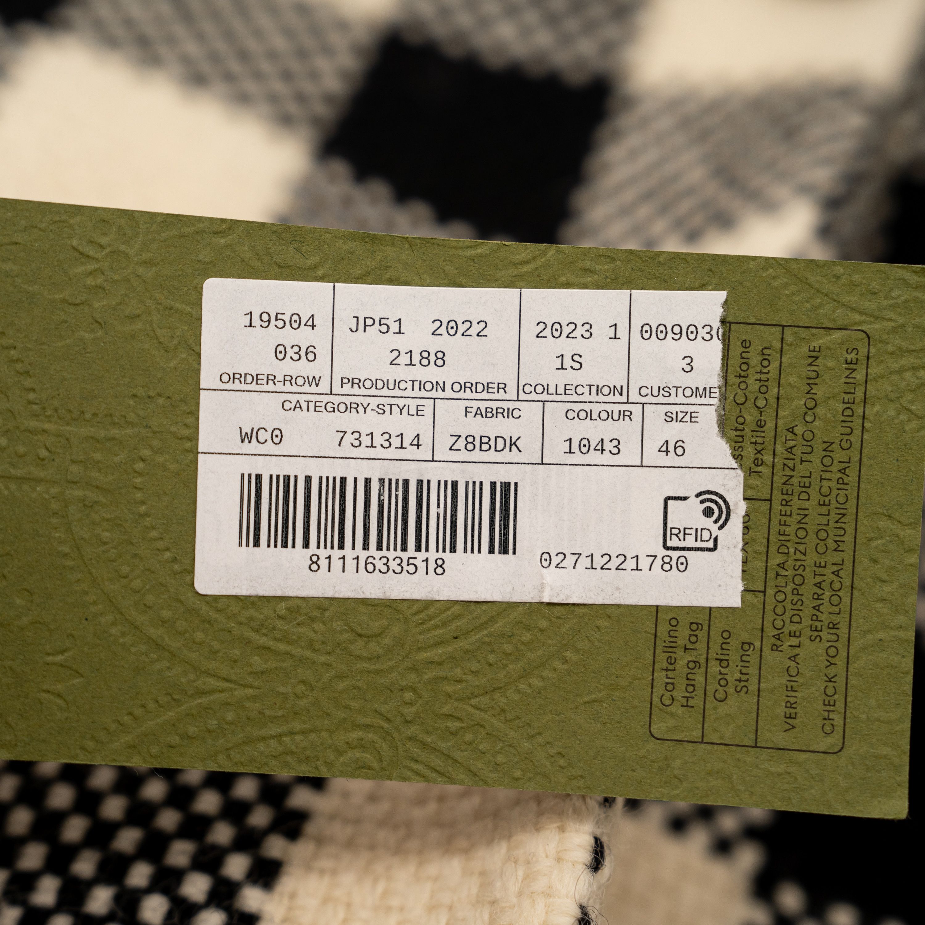 Gucci 46 XL - Gucci Gingham Wool Jacket Check Black White Size L / US 10 / IT 46 - 9 Thumbnail