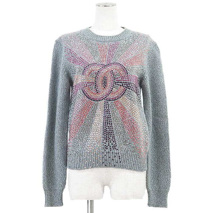 Chanel Chanel CHANEL LOOK27 Cashmere Sweater Textile Tops P73896 DUTY FREE for USA Size ONE SIZE - 1 Thumbnail