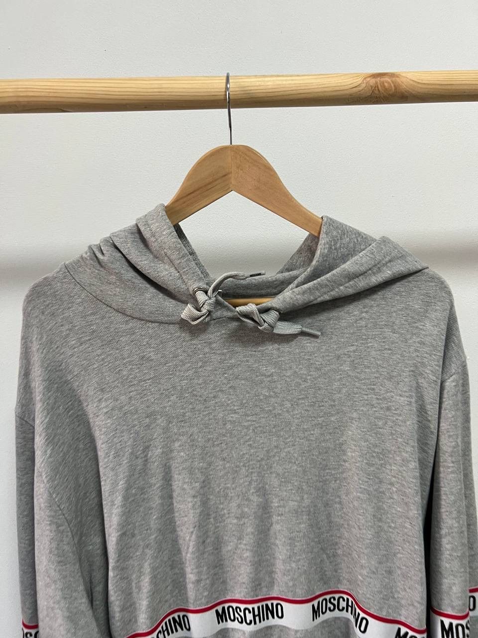 Moschino Moschino Stripes Grey Hoodie Sweatshirt XL Size US XL / EU 56 / 4 - 7 Thumbnail