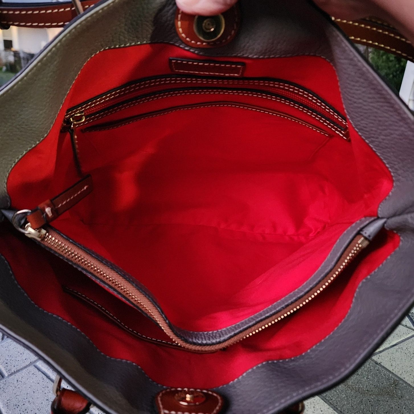 Dooney & Bourke Dooney & Bourke Chelsea Pebble Grain Leather Shopper Tote Size ONE SIZE - 6 Thumbnail