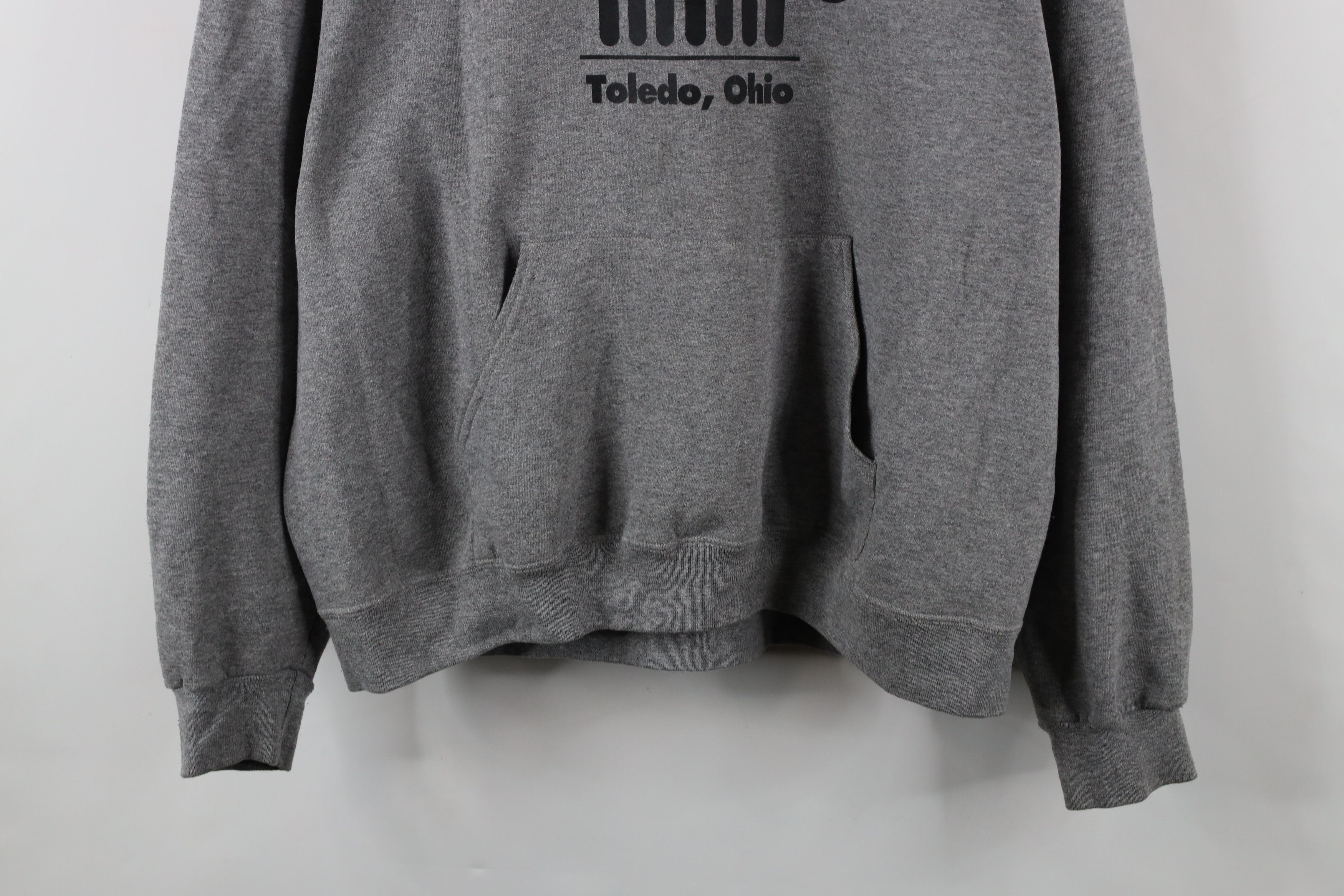 Vintage Vintage 90s Fit Spell Out Jeep Motors Hoodie Sweatshirt Gray Size US XL / EU 56 / 4 - 3 Thumbnail