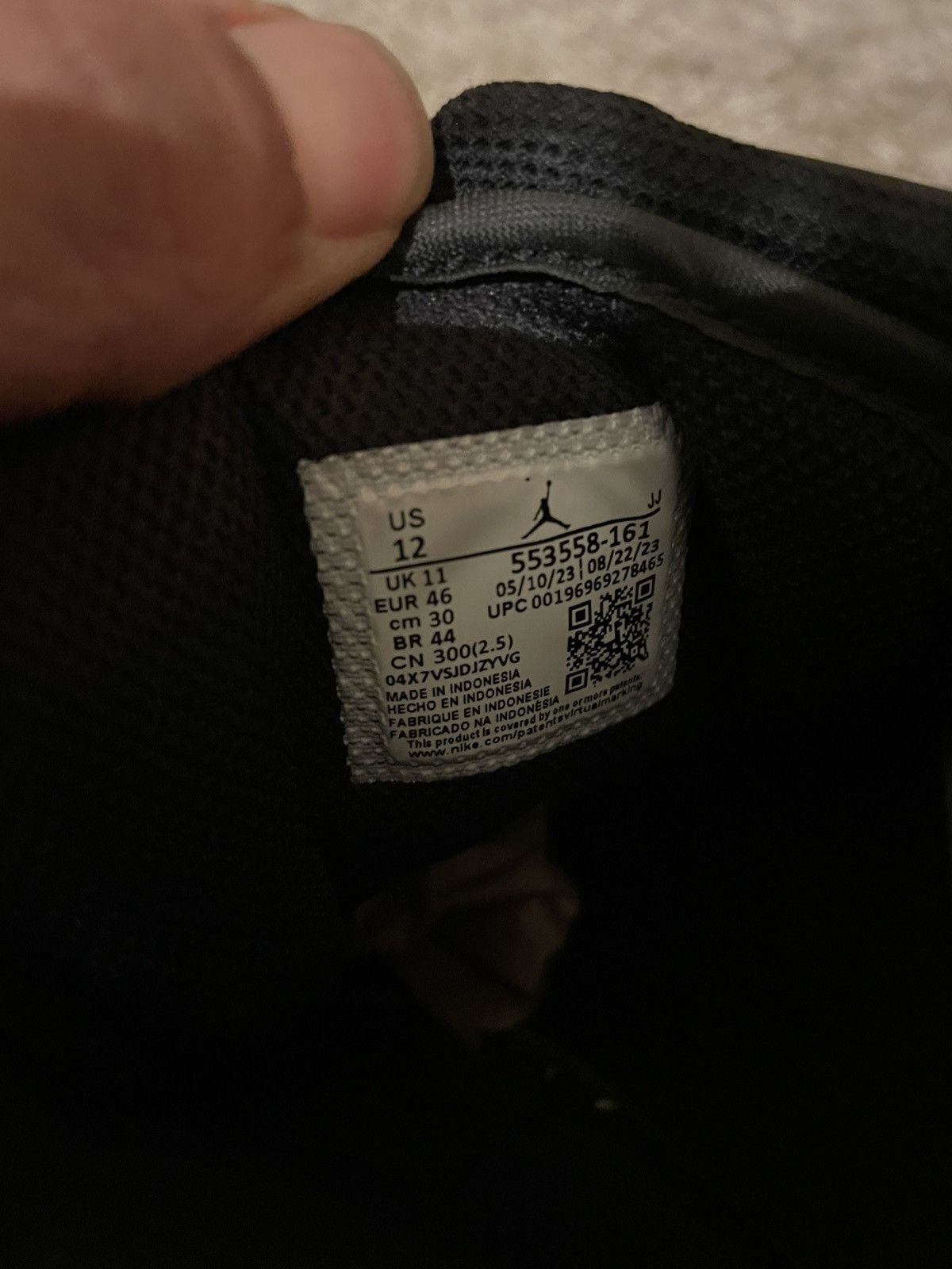Jordan Brand Jordan 1 Low Bred Toe 2.0 Size US 12 / EU 45 - 7 Thumbnail