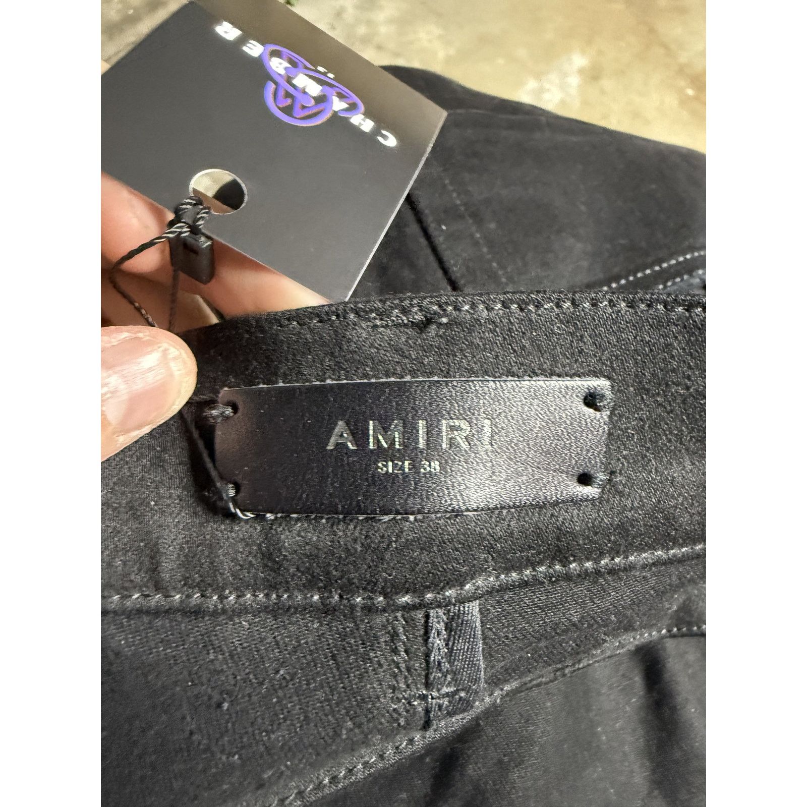 Amiri Amiri MX2 Black Black Patch (Tailored) Used 38 Size US 38 / EU 54 - 2 Thumbnail
