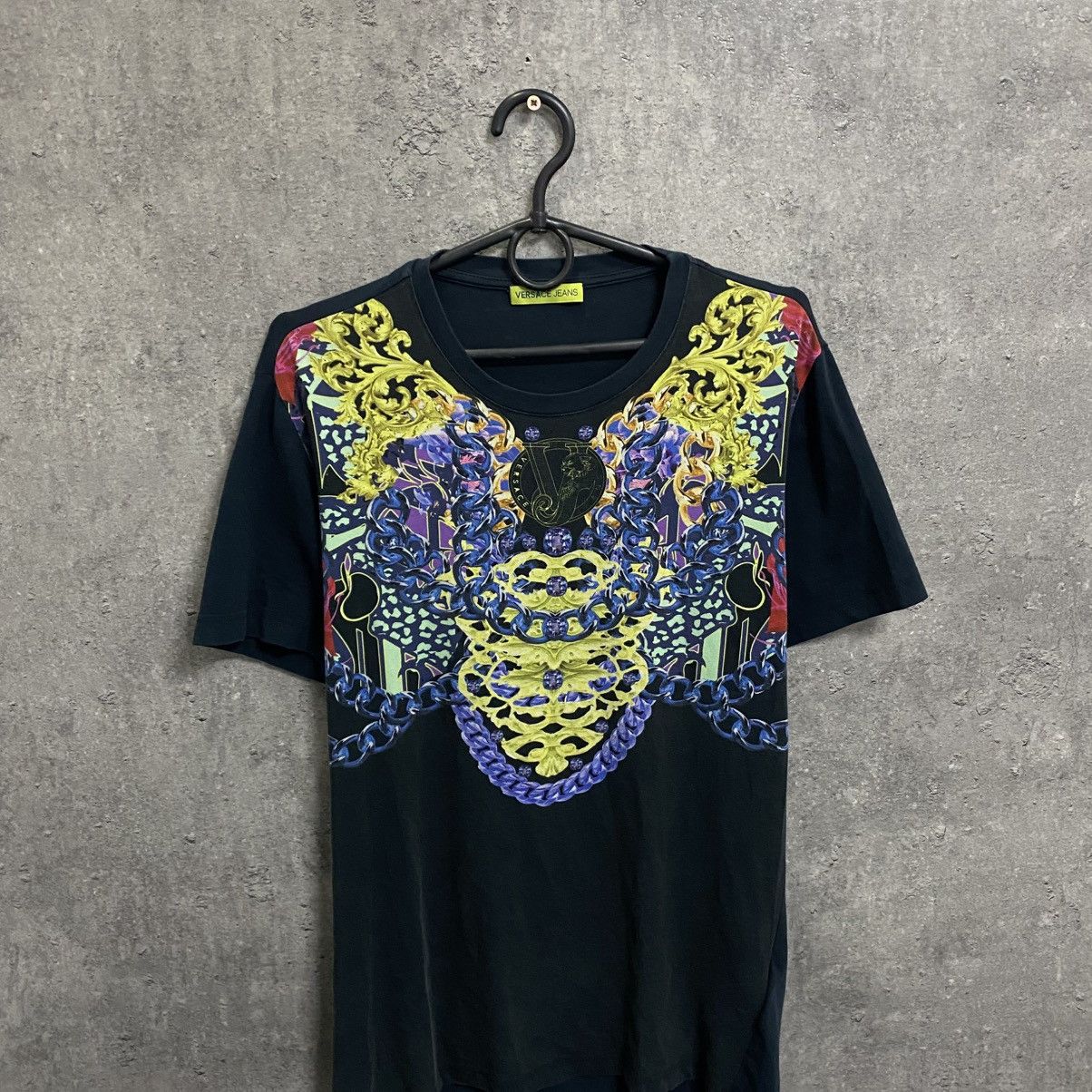 Versace Mens Vintage Versace T-shirt Big logo Tee luxury Size US S / EU 44-46 / 1 - 4 Thumbnail