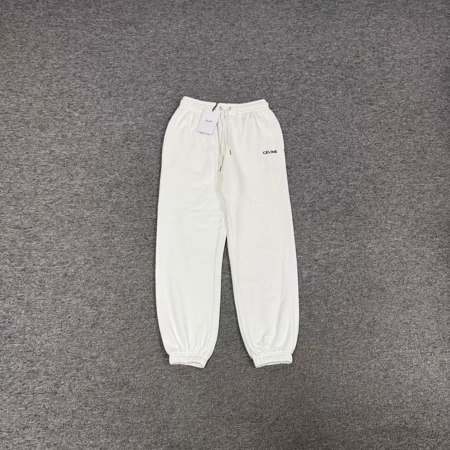 Celine Celine S embroidered logo drawstring sweatpants NWT Size 26" / US 2 / IT 38 - 1 Thumbnail