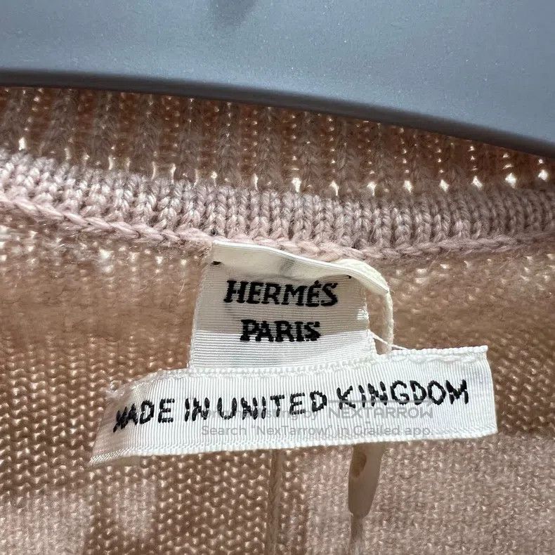 Hermes Hermes Solid Color Knit Short Sleeve with Round Neck Logo Size S / US 4 / IT 40 - 3 Thumbnail