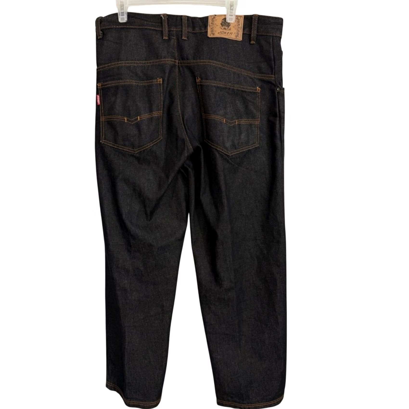 JNCO VINTAGE Joker Jeans Wide-Leg Baggy 90s Style Men 36x31 Black Inseam 31 Regular Size US 36 / EU 52 - 2 Thumbnail