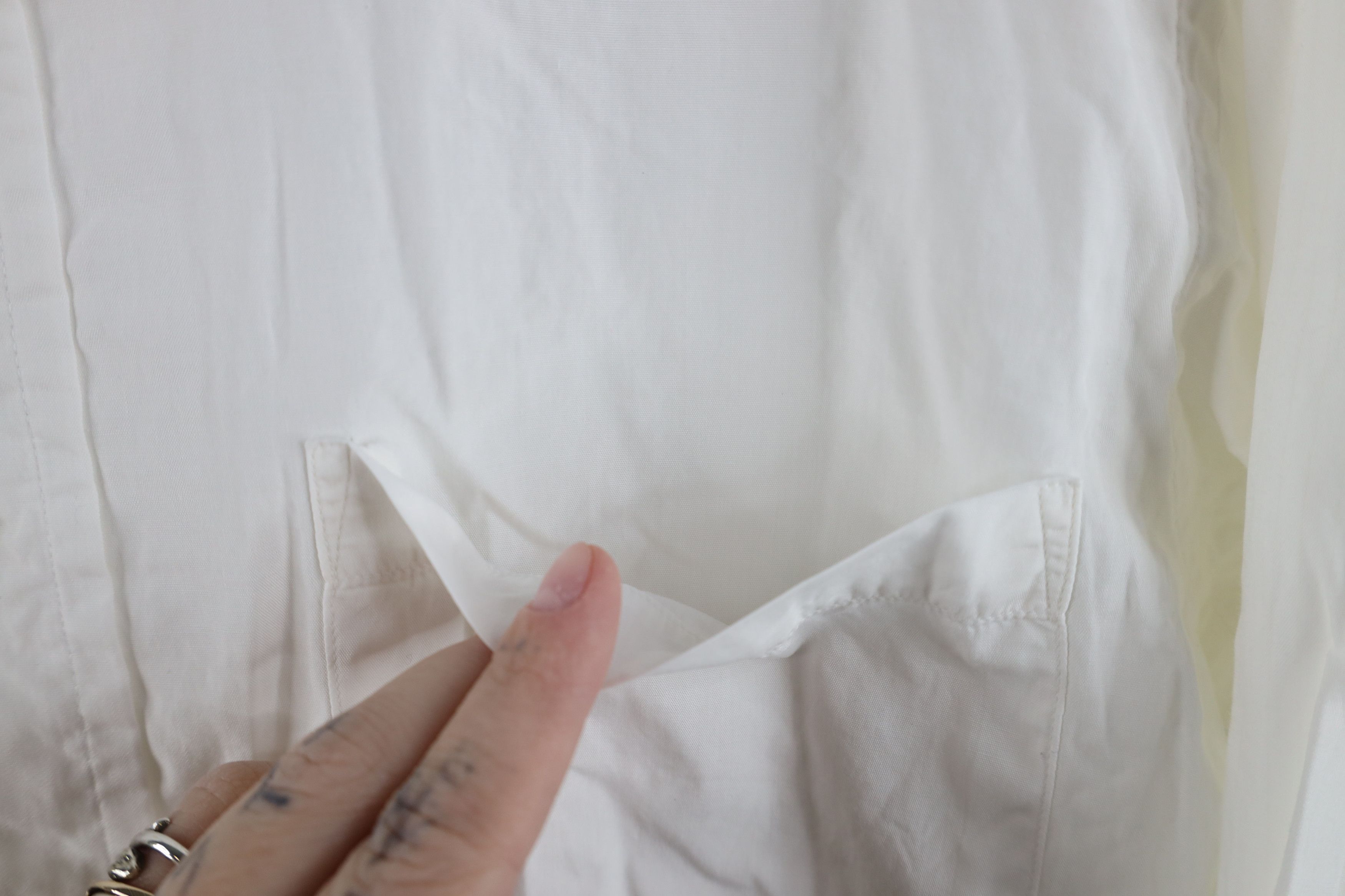 Vintage Vintage 70s 80s Streetwear Collared Button Shirt White USA Size US M / EU 48-50 / 2 - 5 Thumbnail