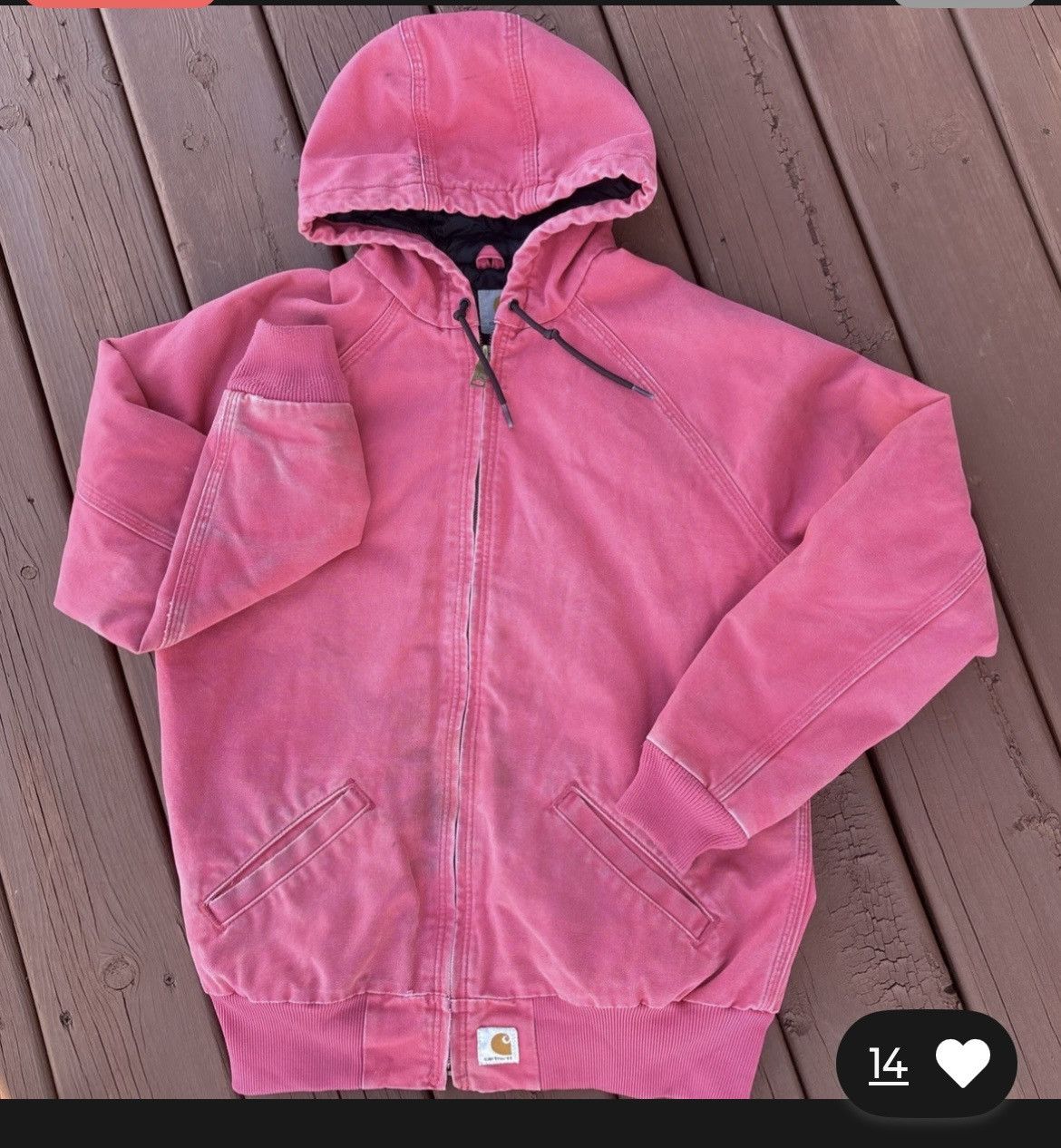 Carhartt PINK CARHARTT QUILT LINED JACKET Size M / US 6-8 / IT 42-44 - 1 Thumbnail
