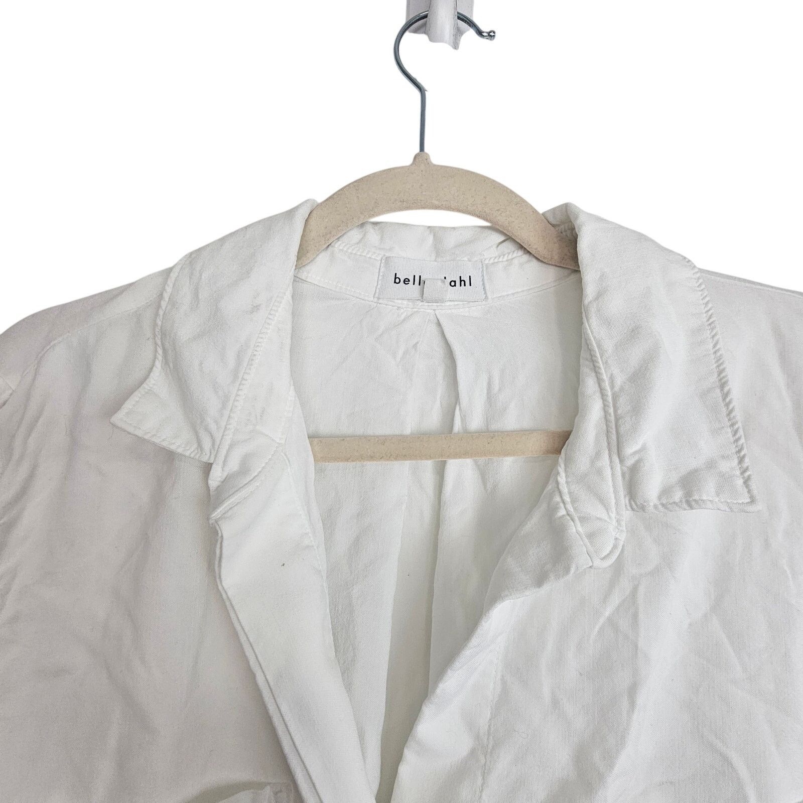 Bella Dahl Bella Dahl Womens Split Back Button Top L Minimalist Casual Size L / US 10 / IT 46 - 2 Thumbnail