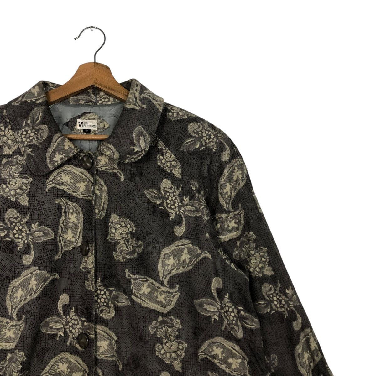 Japanese Brand 🔥VINTAGE LONG JACKET OVERPRINT YUKI BELLE ISSEY MIYAKE Size M / US 6-8 / IT 42-44 - 9 Thumbnail