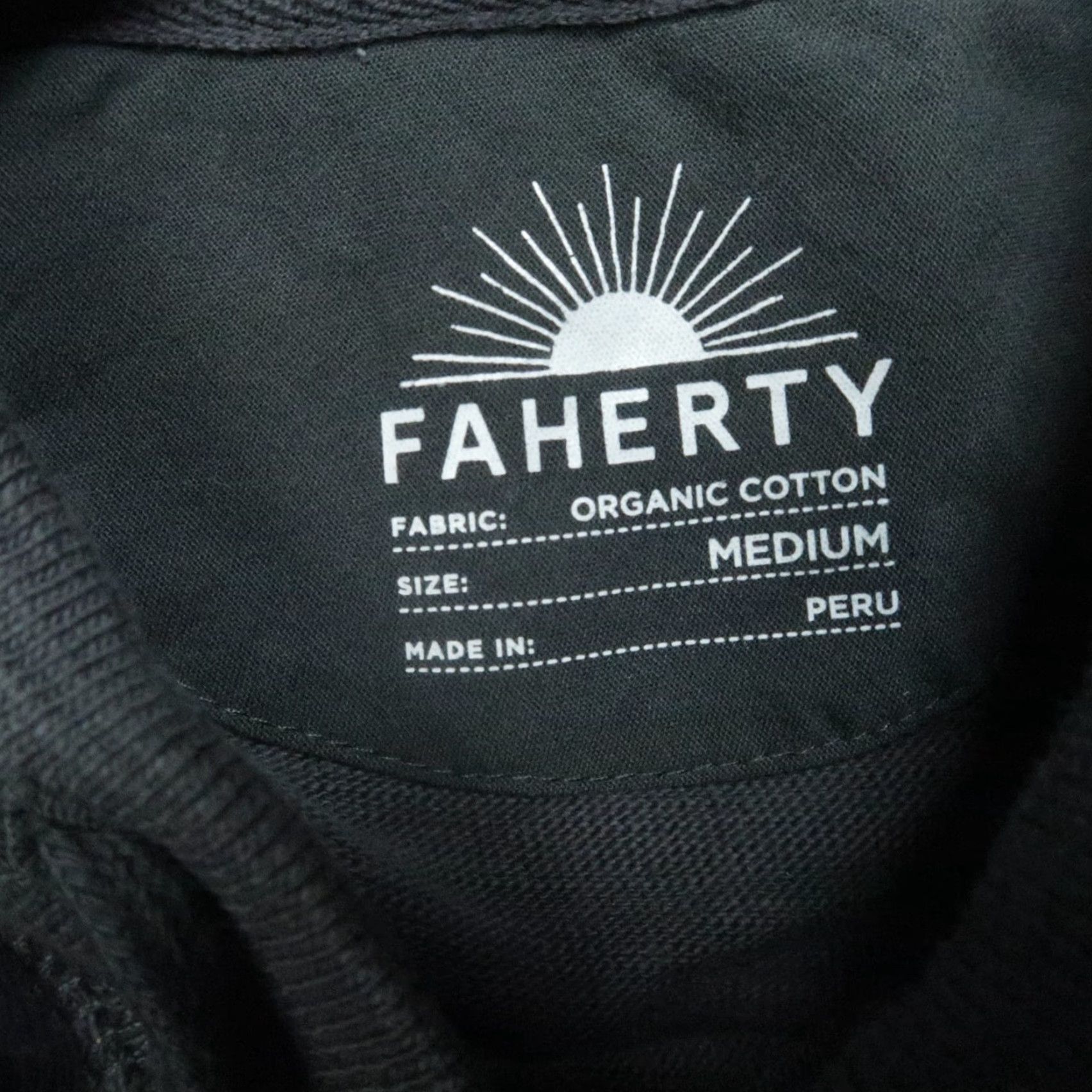 Faherty Faherty Hoodie Mens Medium Gray Sunwashed Slub Midweight Pullover Hooded Size US M / EU 48-50 / 2 - 3 Thumbnail