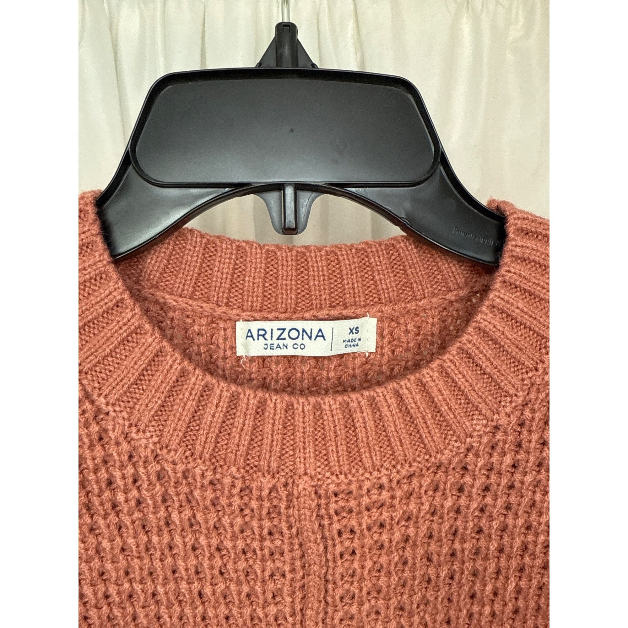 Arizona Jean Co. Arizona Jean Co. Womens XS Oversized Rose Pink Textured Knit Size XS / US 0-2 / IT 36-38 - 2 Thumbnail