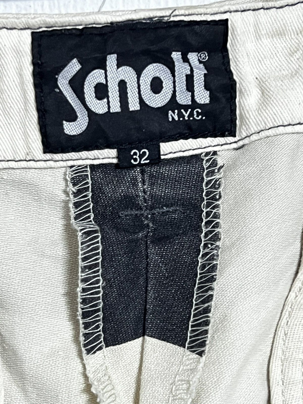 Schott 🔥HOT DROPS🔥 Vintage Trousers Prison Schott Short Pants Size US 32 / EU 48 - 14 Thumbnail