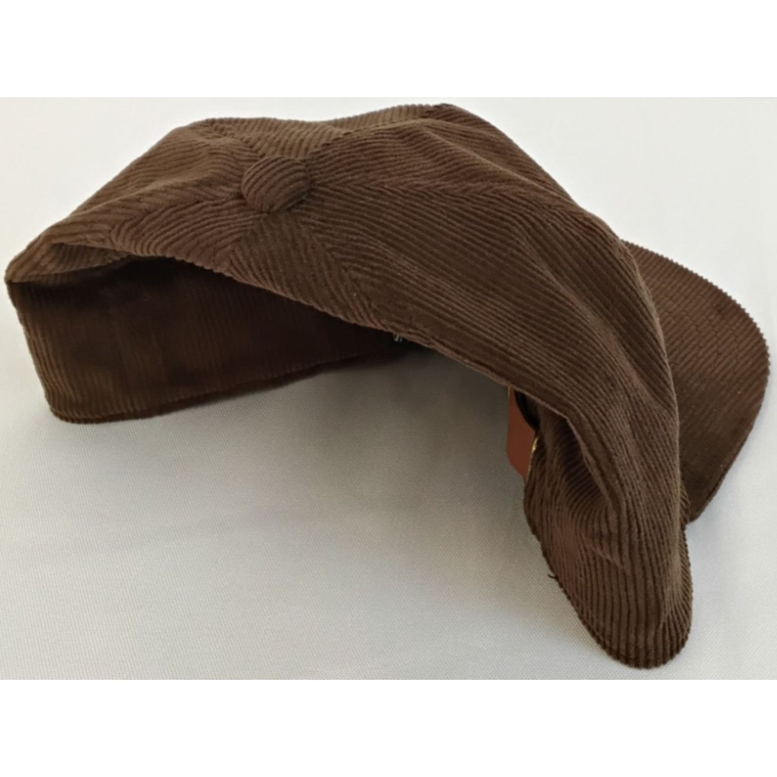 Simms Simms Corduroy Flat Brim Hat Brown Embroidered Double Haul Size ONE SIZE - 10 Thumbnail