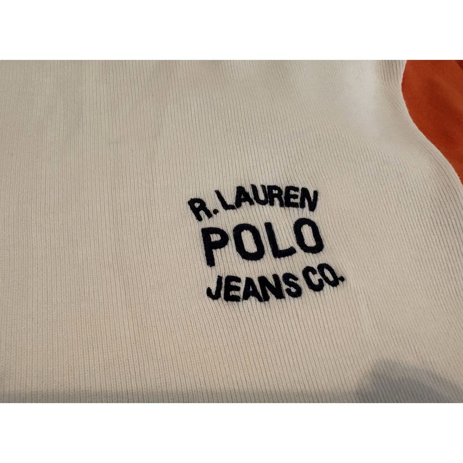 Ralph Lauren VINTAGE Ralph Lauren Polo Jeans Company Long Sleeve Shirt Mens L Orange Cotton Size US L / EU 52-54 / 3 - 2 Thumbnail