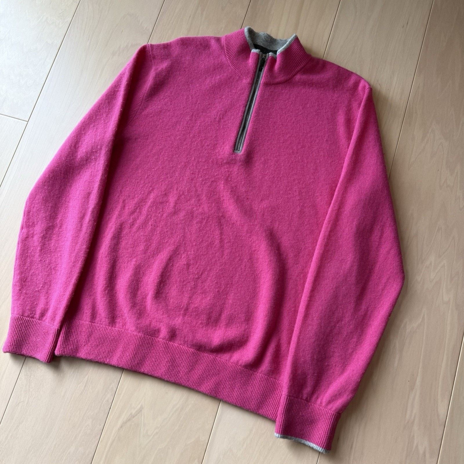 Other Copied - Greyson 1/4 Zip Pullover Pink Wool Golf Sportswear Size US M / EU 48-50 / 2 - 10 Thumbnail