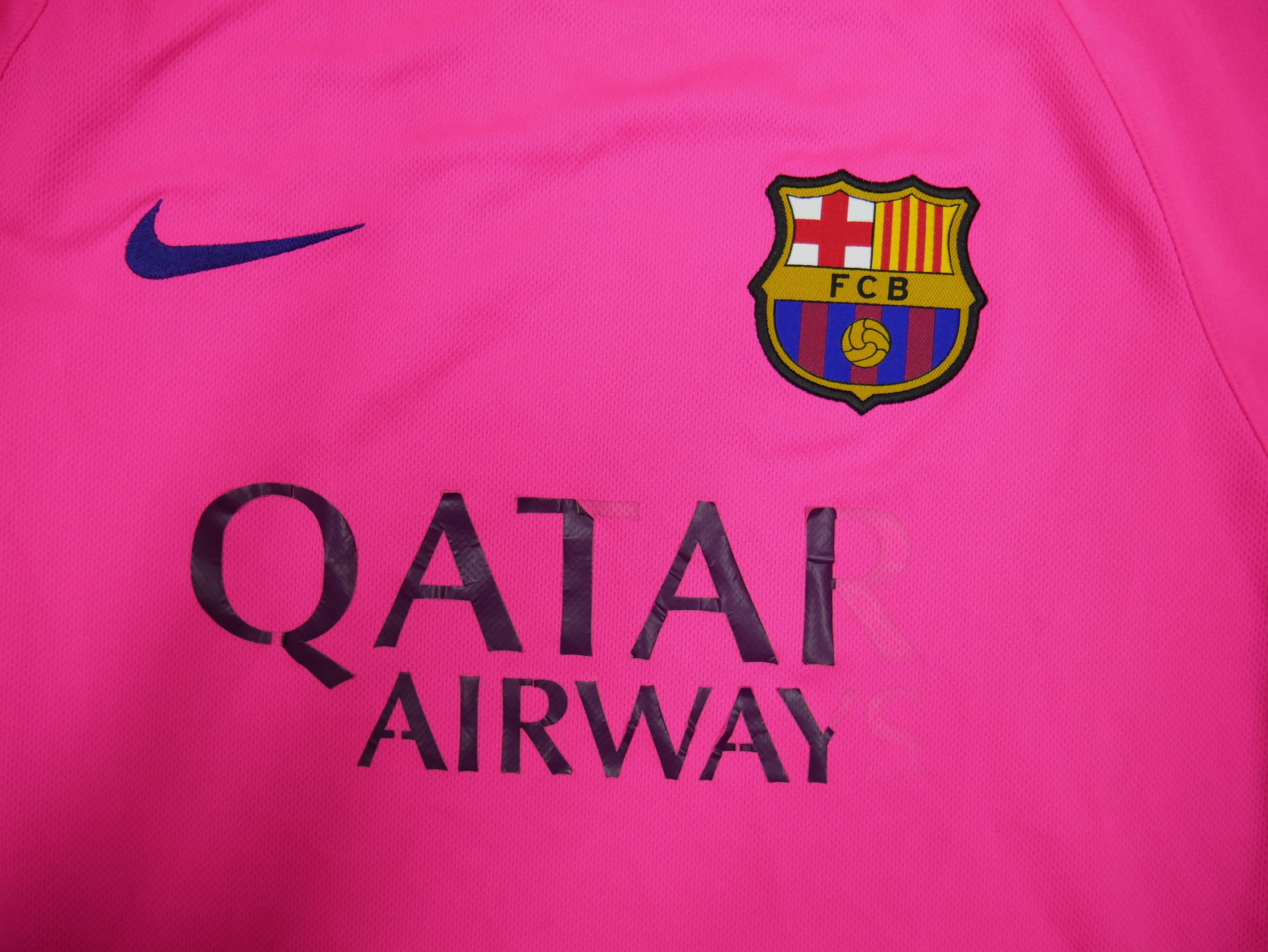 Vintage Barcelona 2014 2015 Nike Training Pink Rare Shirt Jersey Size US XL / EU 56 / 4 - 3 Thumbnail