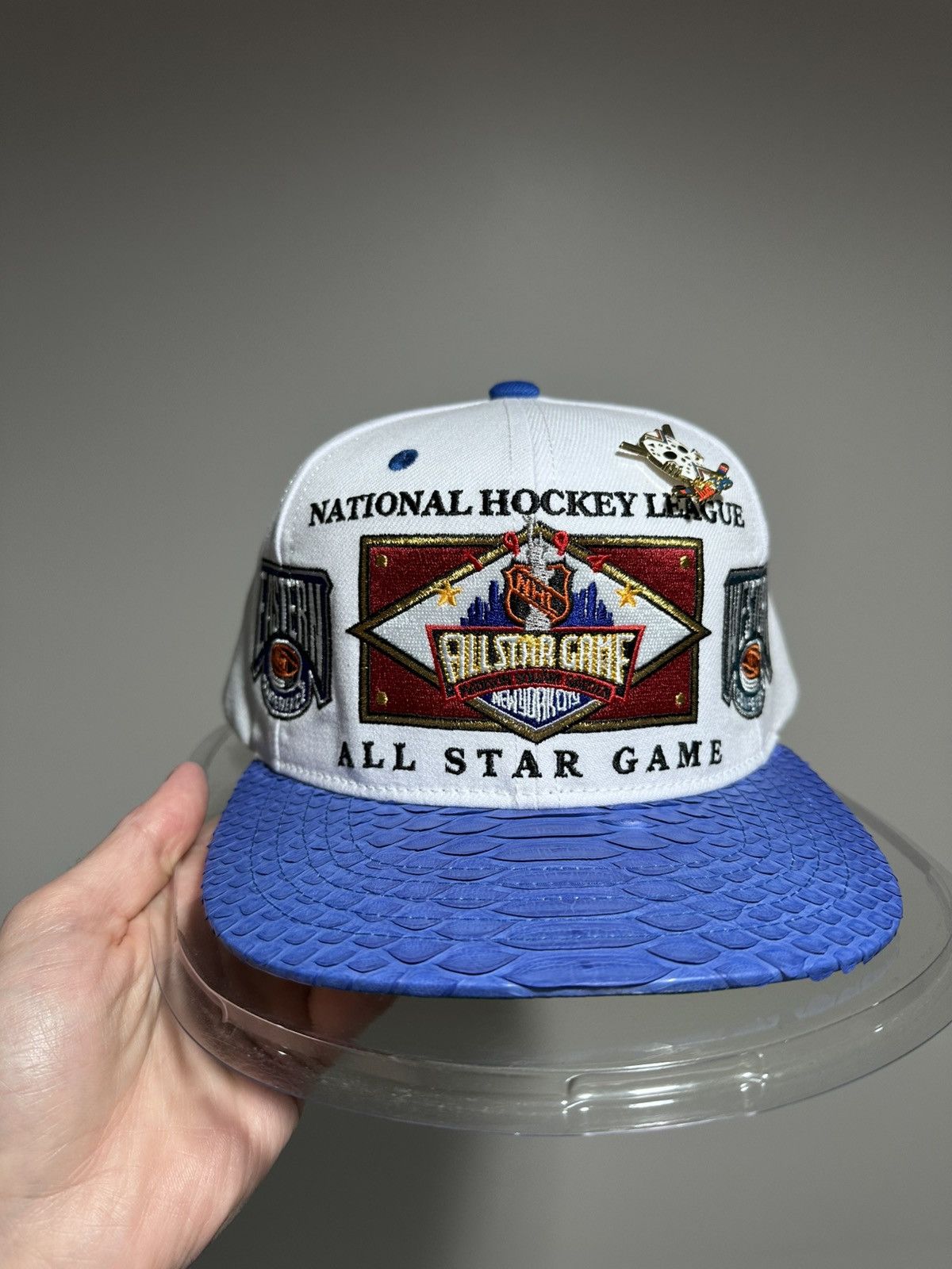 Just Don Just Don x Mitchell & Ness NHL All Star White/Blue Hat Size ONE SIZE - 8 Thumbnail