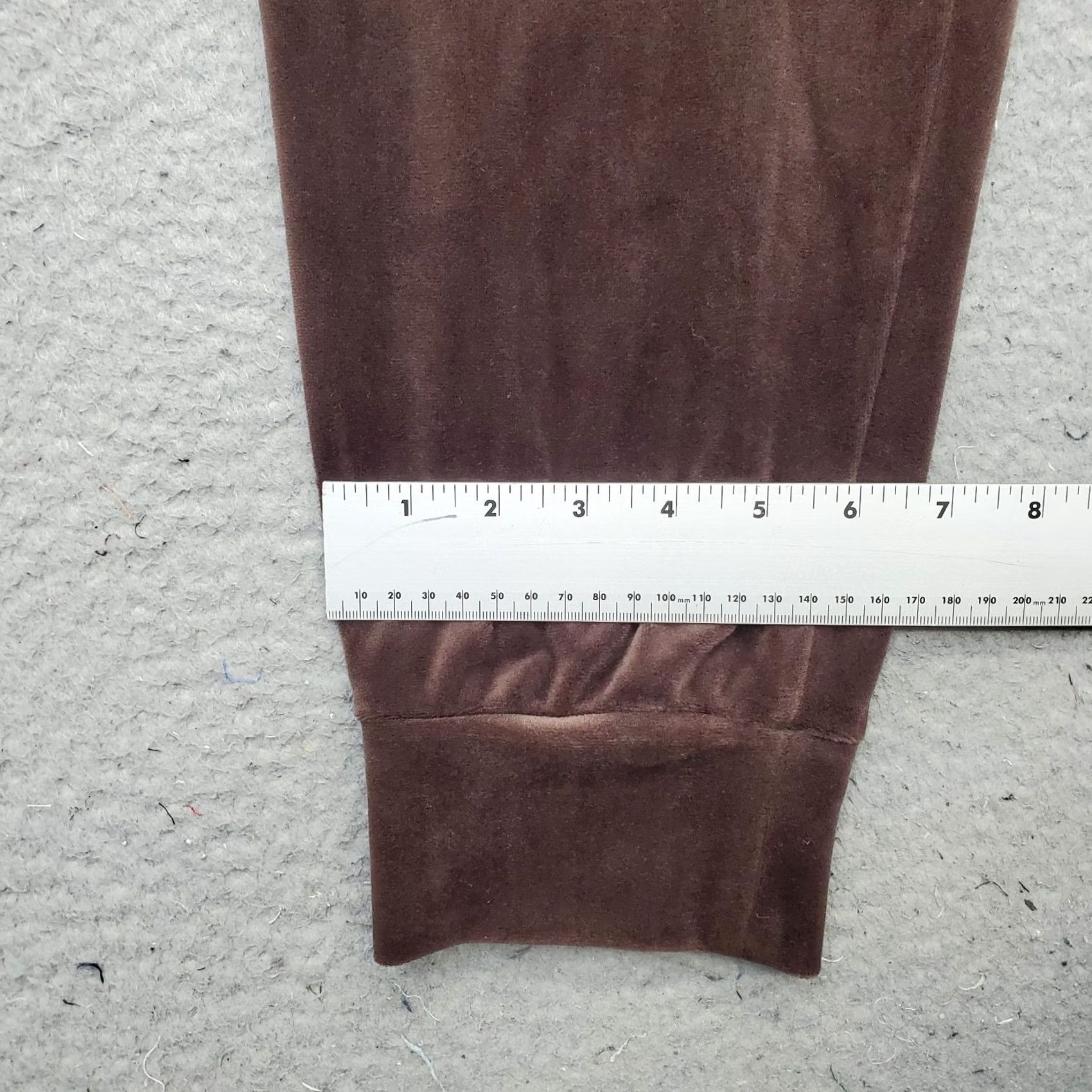 New Republic Republic Lounge Pants Womens XL Brown Velour Elastic Waist Drawstring Pants Size 40" / US 18 - 6 Thumbnail