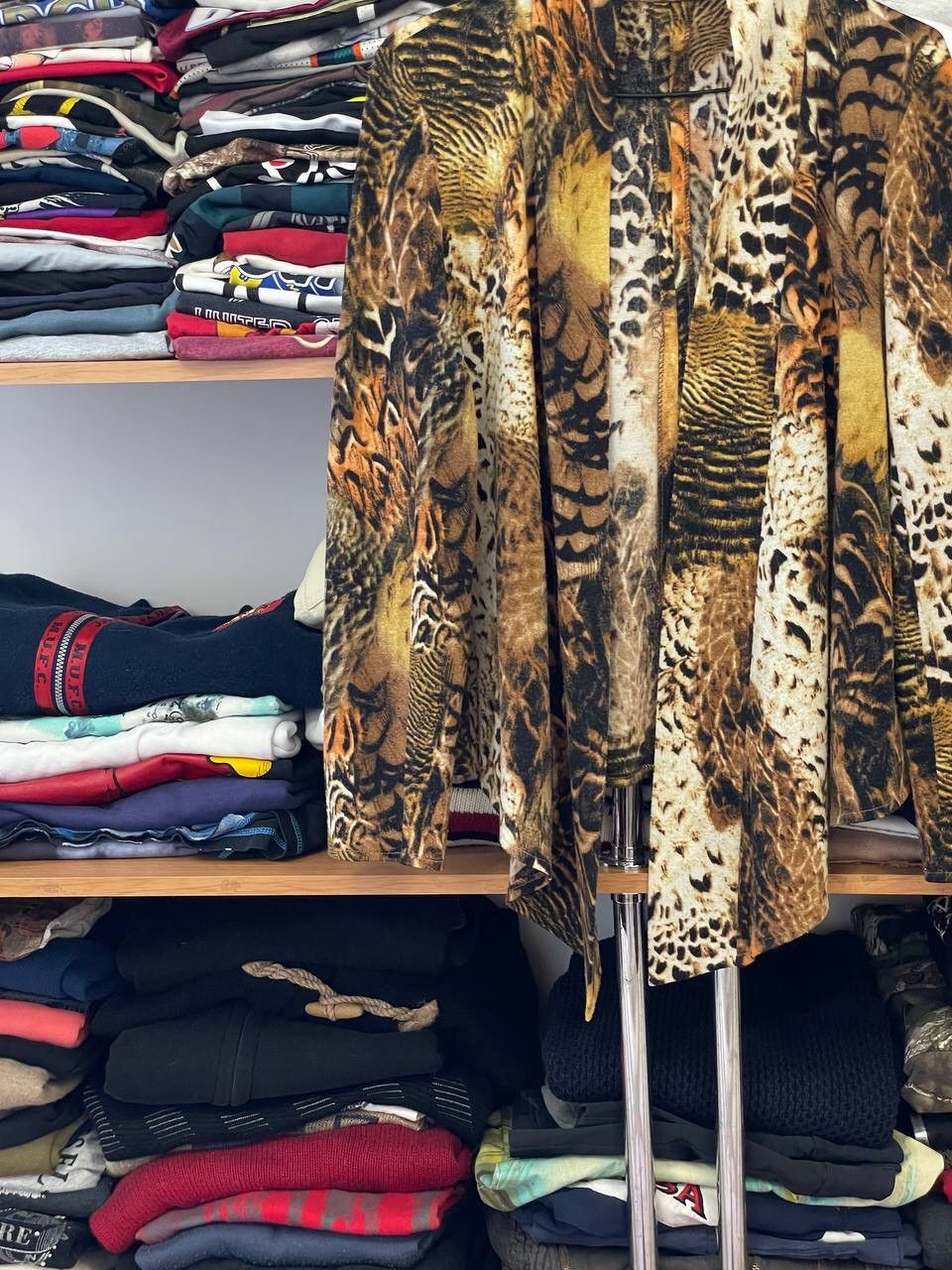 Other Avant Garde Y2K Vintage Leopard Cardigan Sweater Size M / US 6-8 / IT 42-44 - 5 Thumbnail