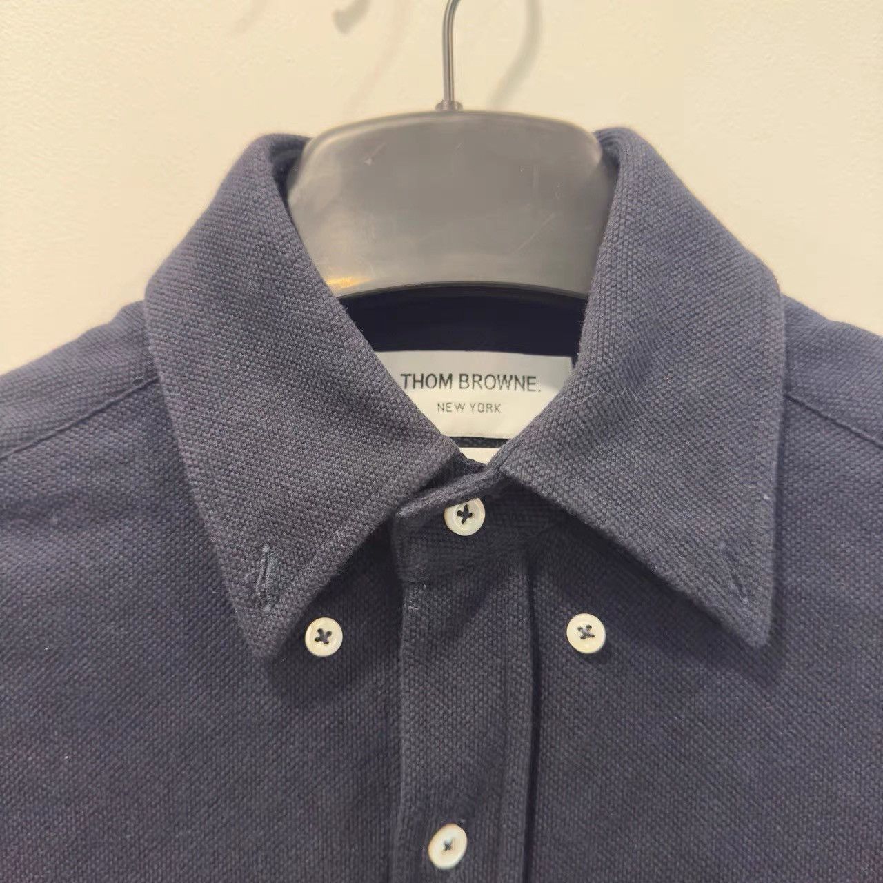 Thom Browne Thom Browne Waffle Double Sleeve Logo Shirt K28 Size US XS / EU 42 / 0 - 3 Thumbnail